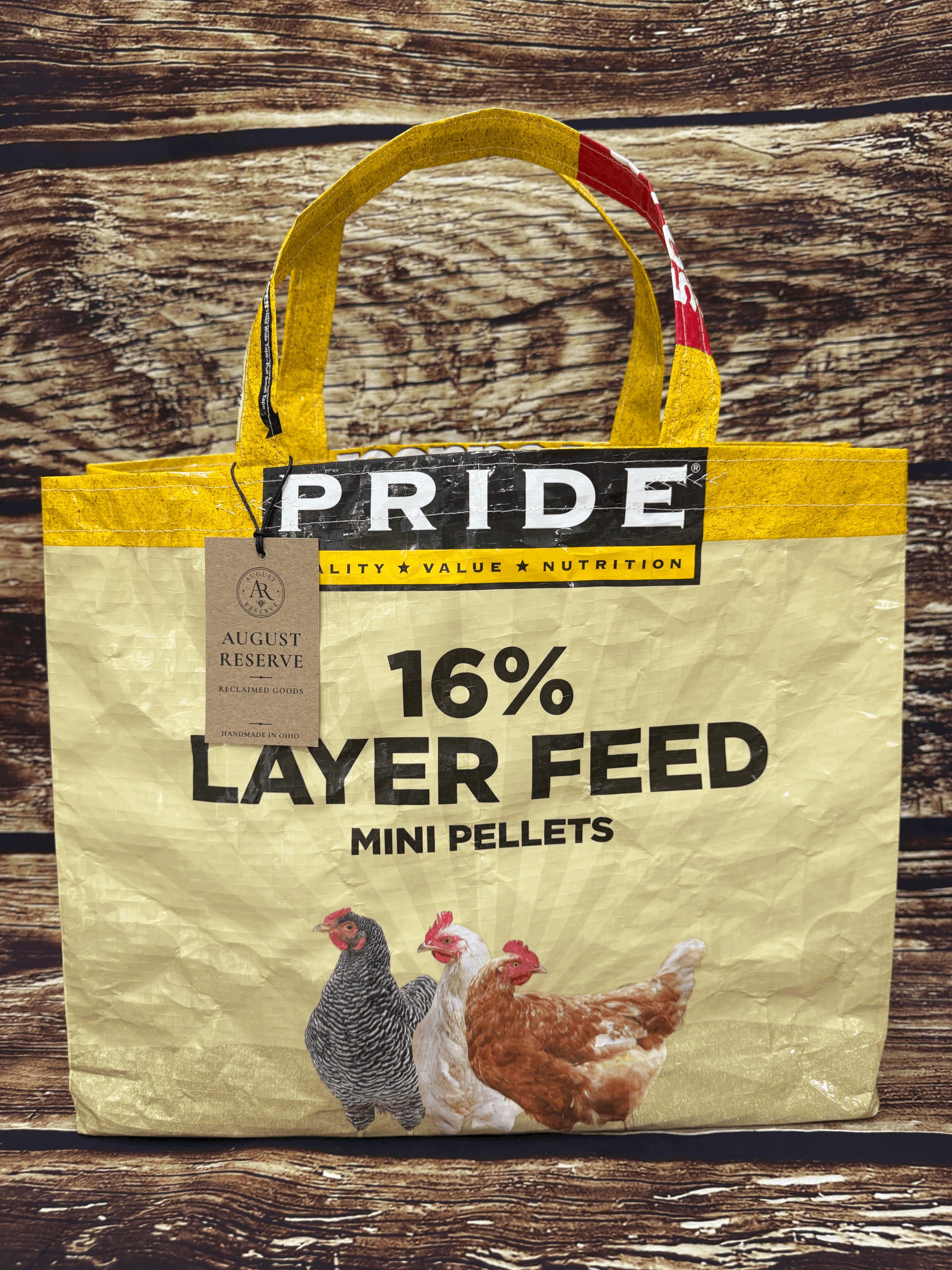 Chicken feed bag Tote - T09 Pride pellets