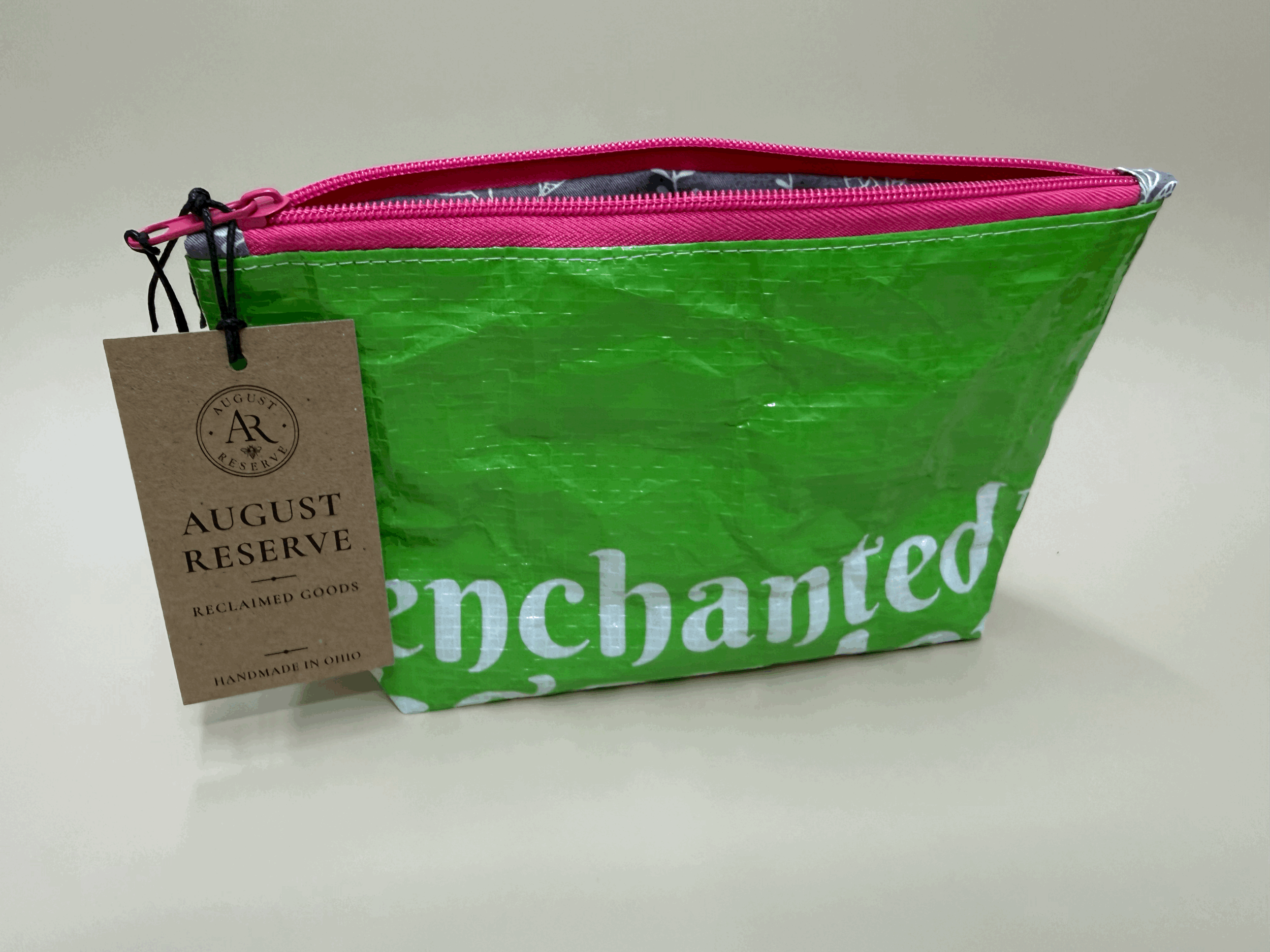 Lined pouch - Enchanted Garden