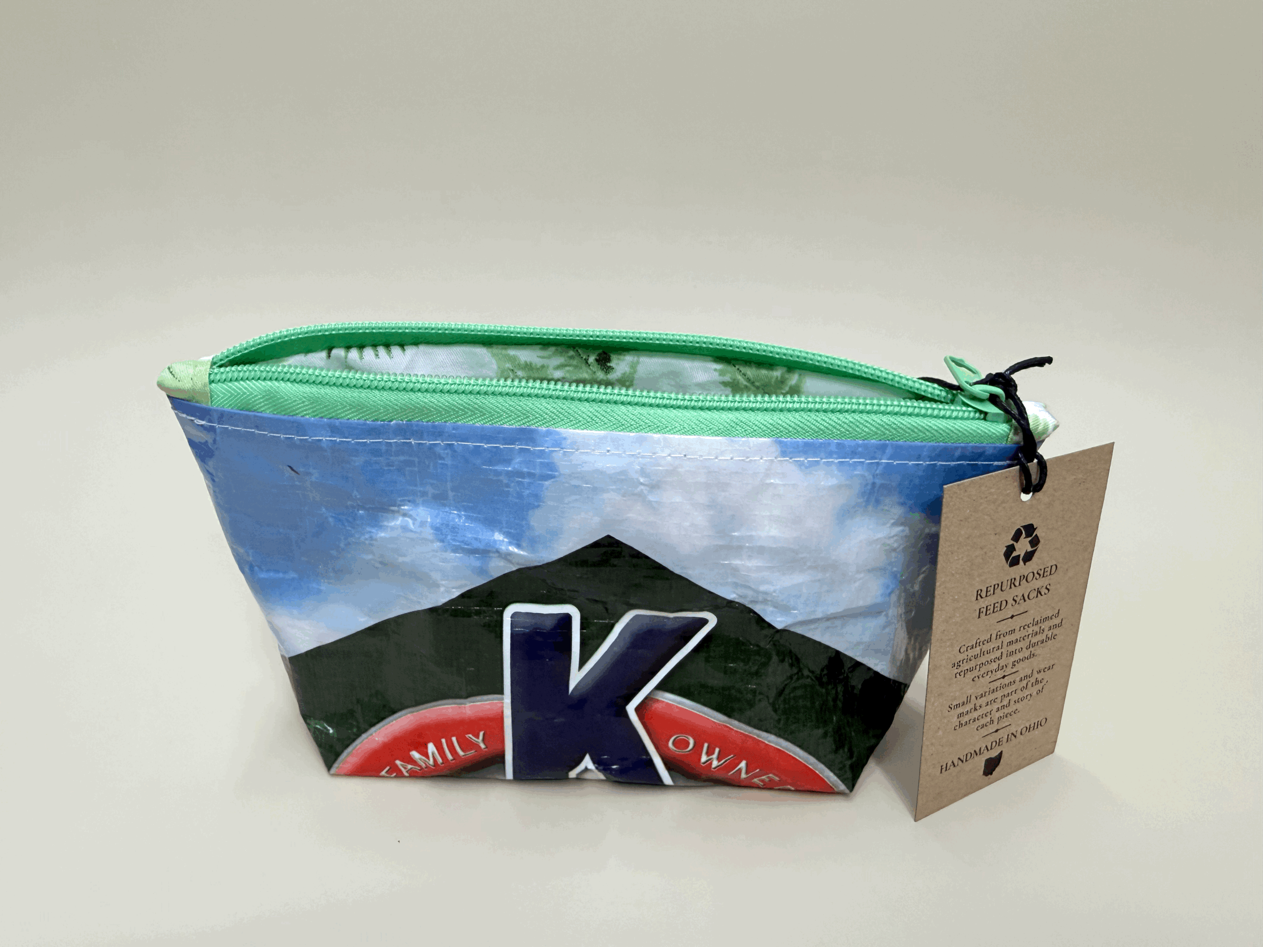 Lined pouch - K Green liner