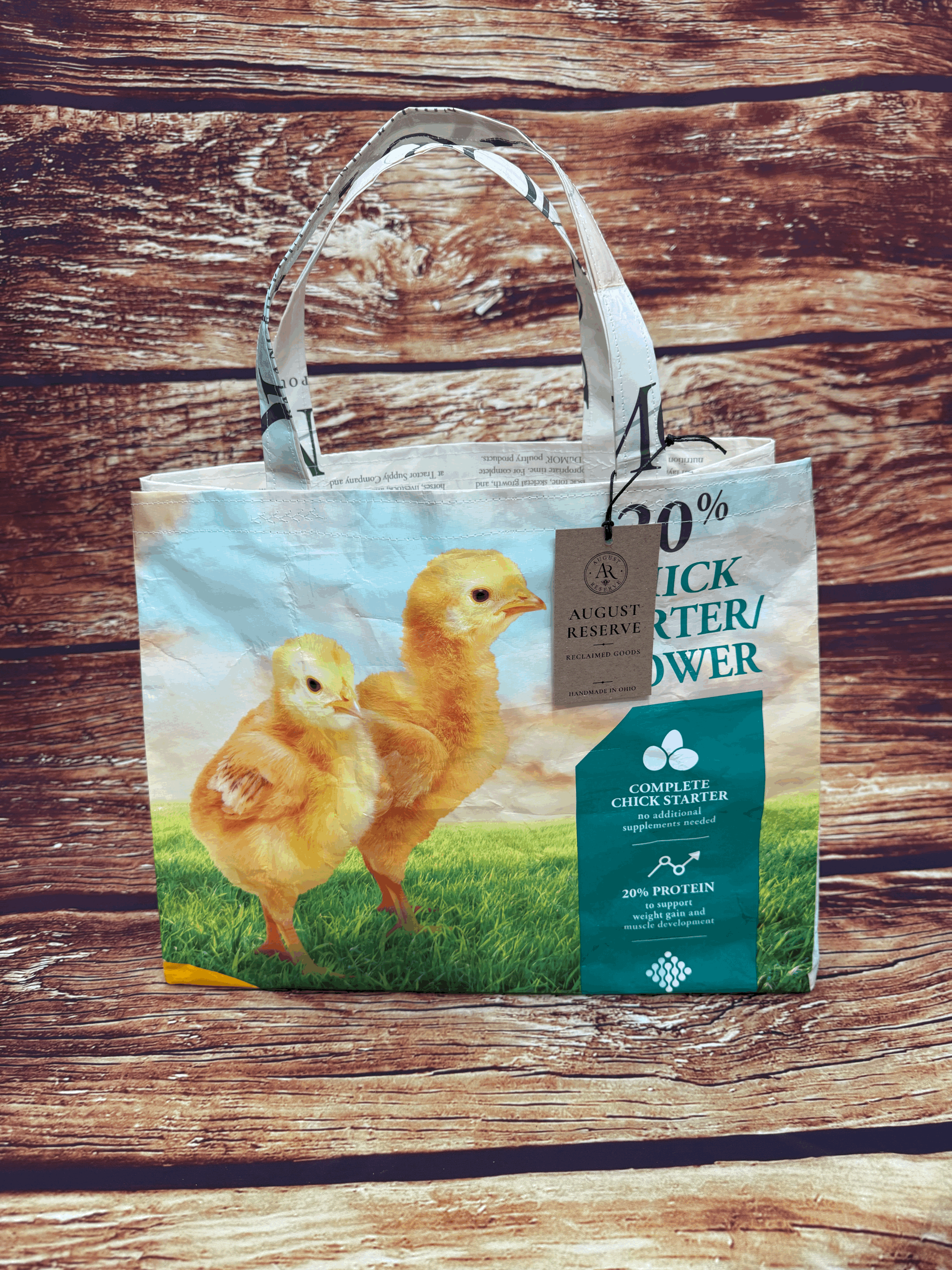 Chicken feed bag Tote - T18 Chick starter