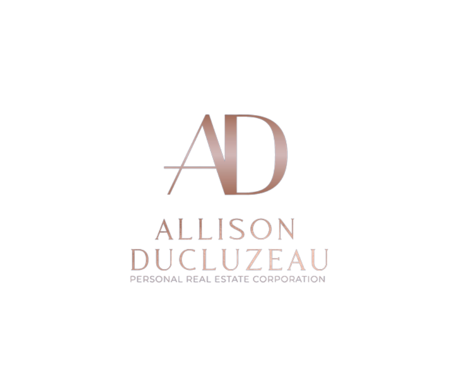 Logo with large 'AD' letters, and smaller text underneath reading 'ALLISON DUCZAU' and 'PERSONAL REAL ESTATE CORPORATION'