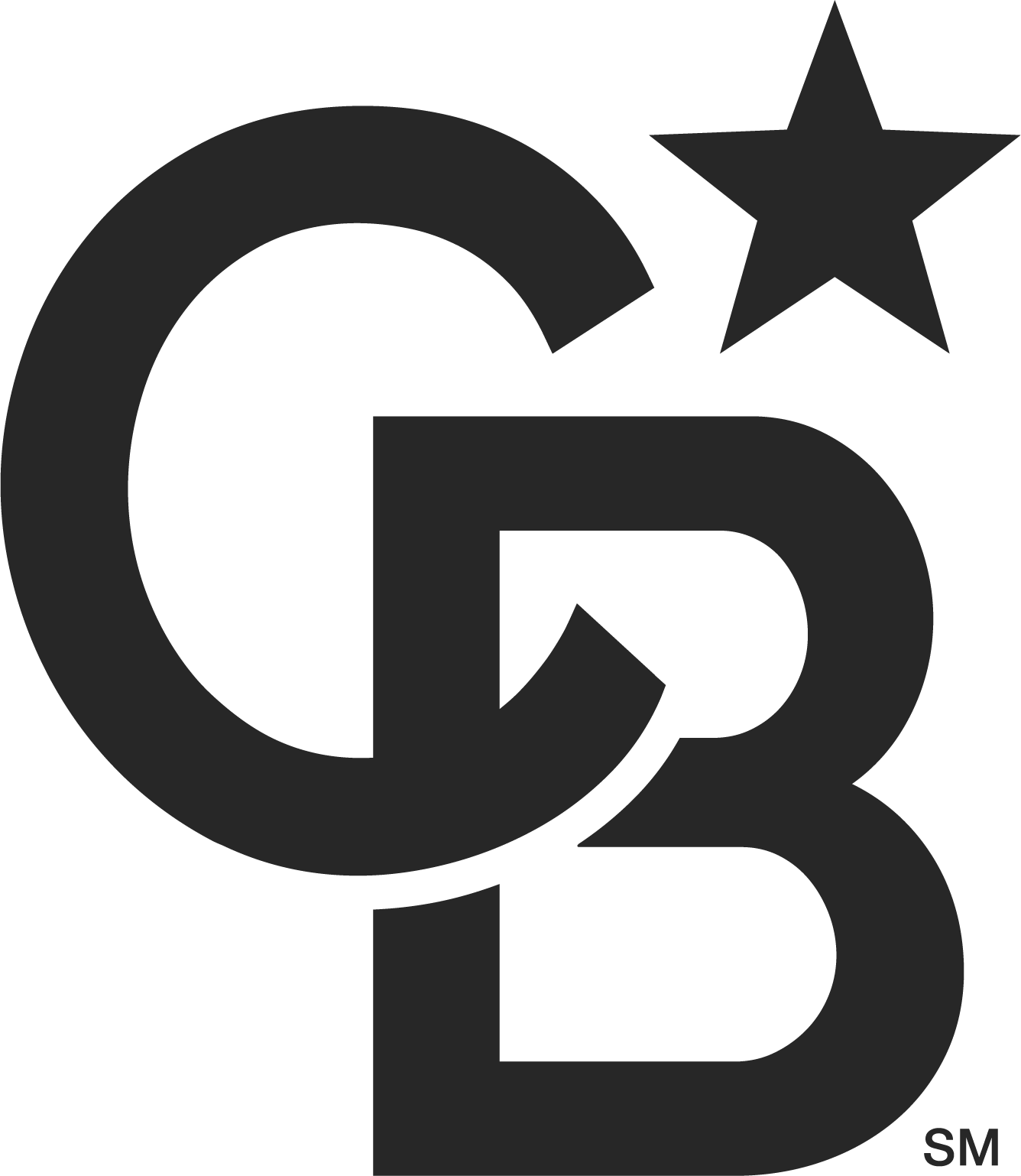 Black and gray logo with a large letter G, and the number 3, with a star and the trademark symbol.