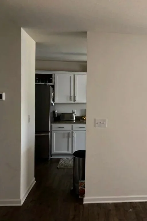 View into kitchen from third doorway
