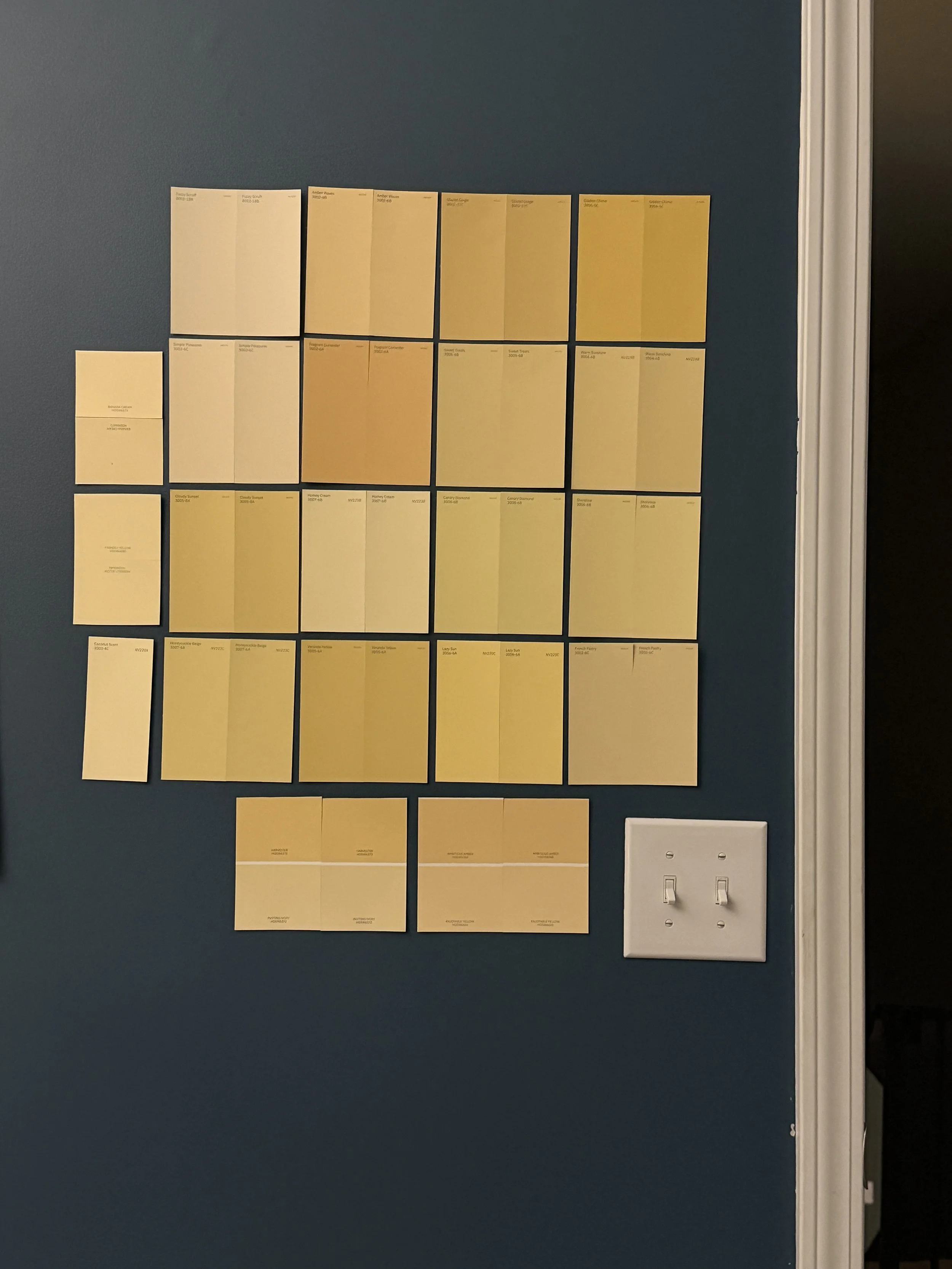 A selection of yellows