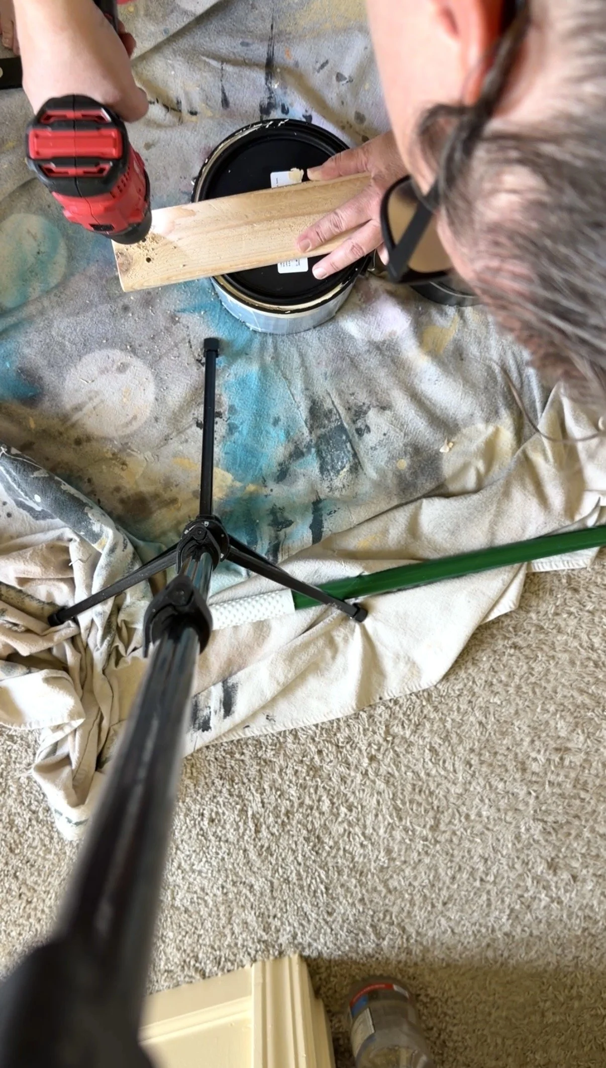 Pre-drill holes in your brace board