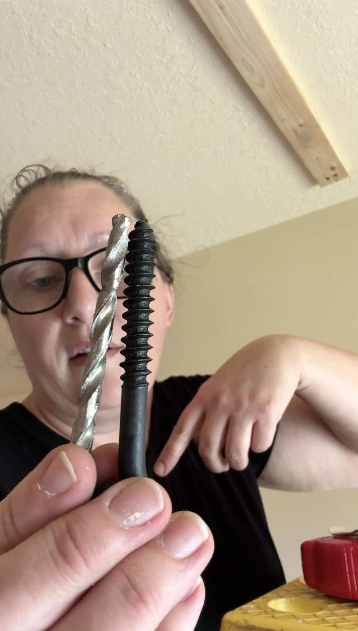 Drill bit slightly smaller than your eye bolt