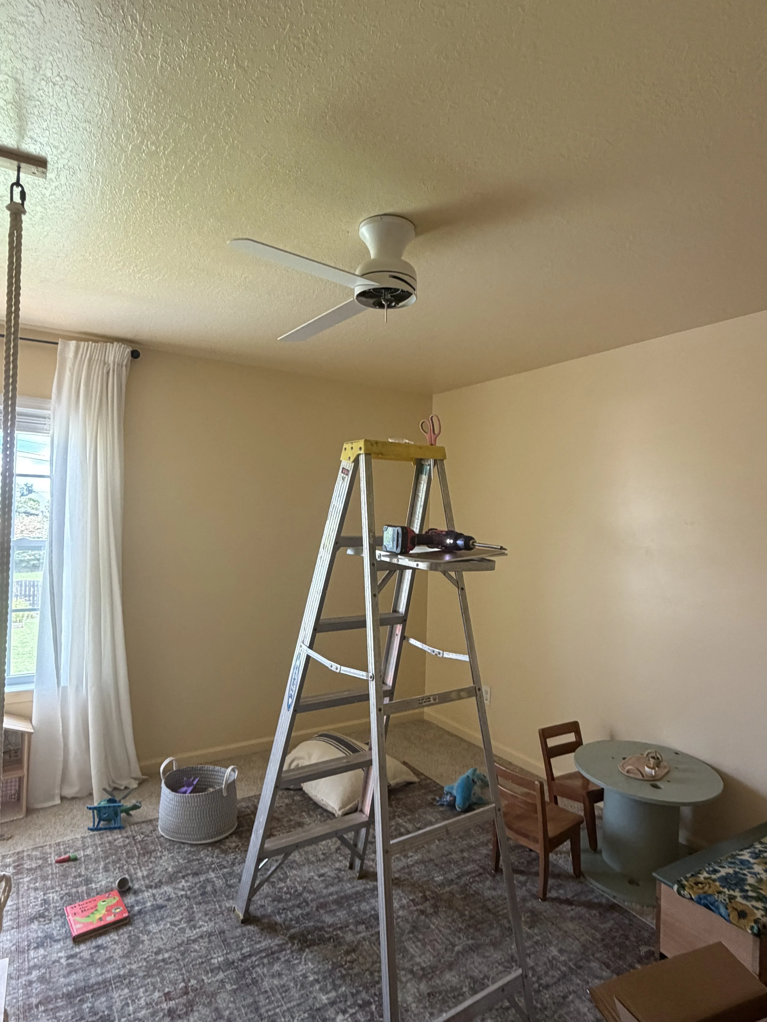 New fan partially up