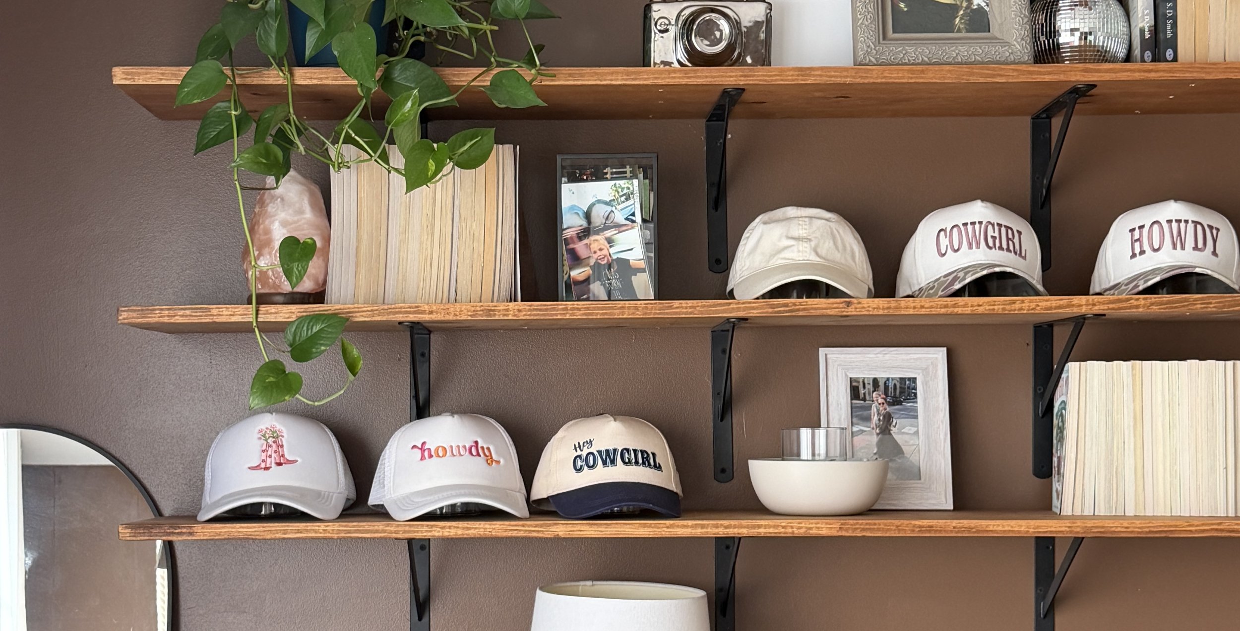 DIY Baseball Cap Display 