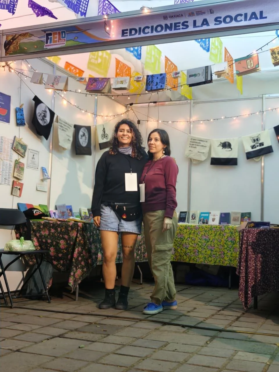 Ana Isabel Zavaleta Ortega y Madai García González de la editorial La Social