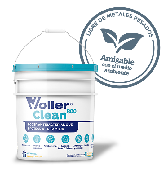 Voller Clean 800 Recomendada para interiores Poder antibacterial que protege a tu familia