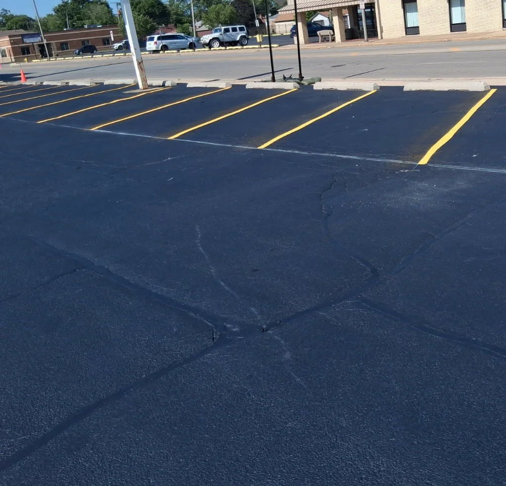 Fresh parking lot