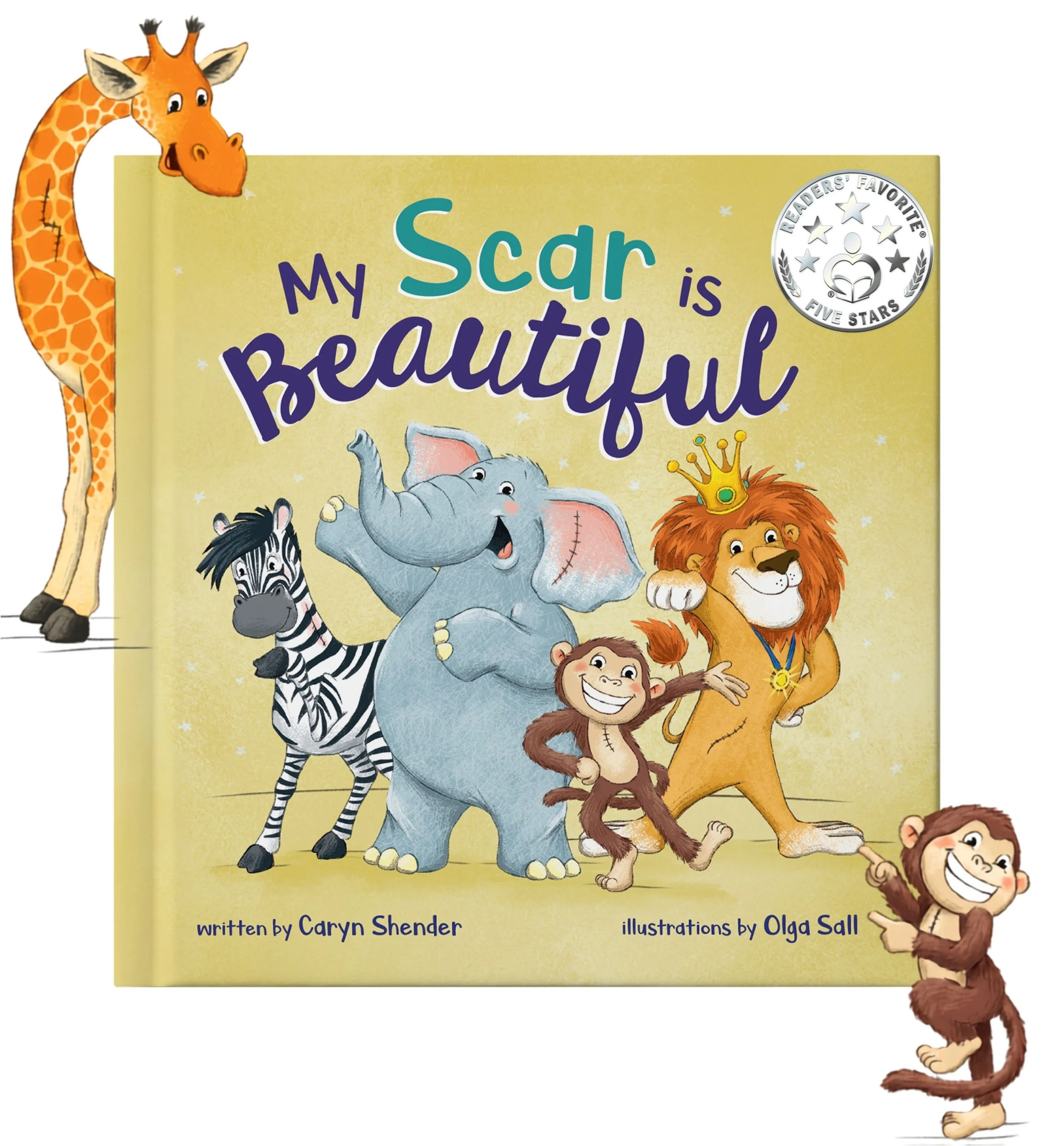 book with animals around the corners