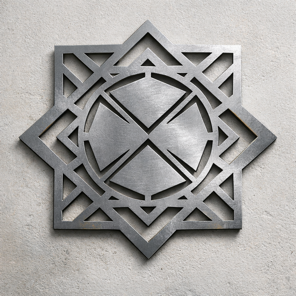 Exquisite Geometric Metal Wall Decor