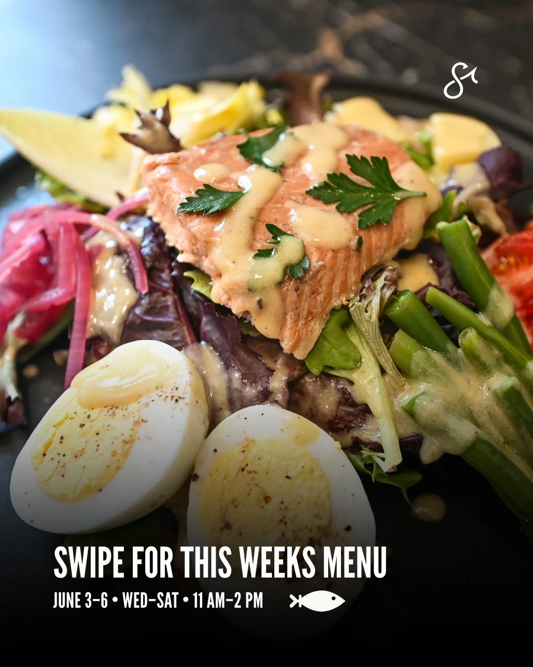 Lunch this week at Shoreline! 🦀 

Wed-Sat, 11AM-2PM. Swipe to see the full menu.