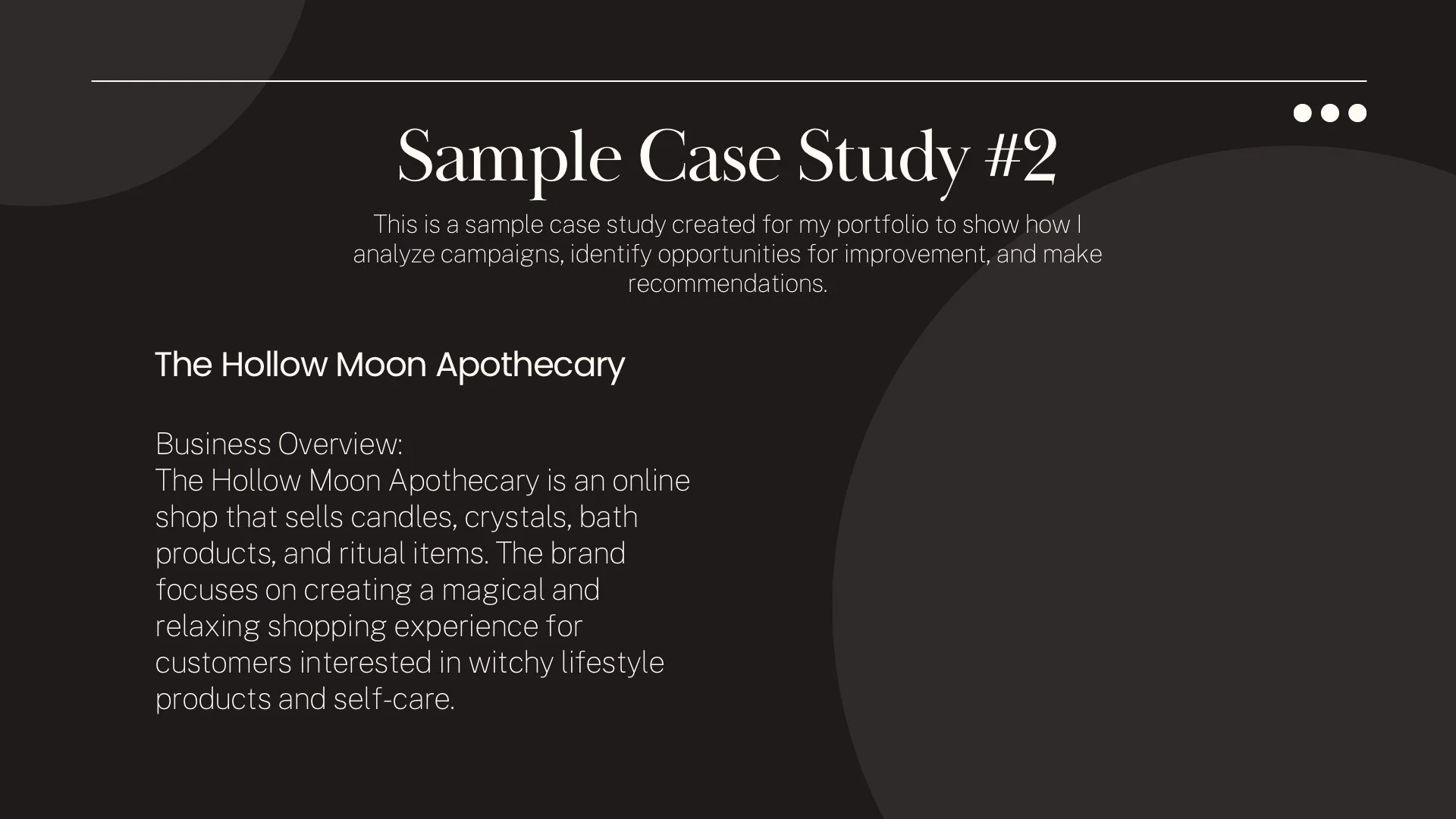 The Hollow Moon Apothecary - Media Buying Case Study