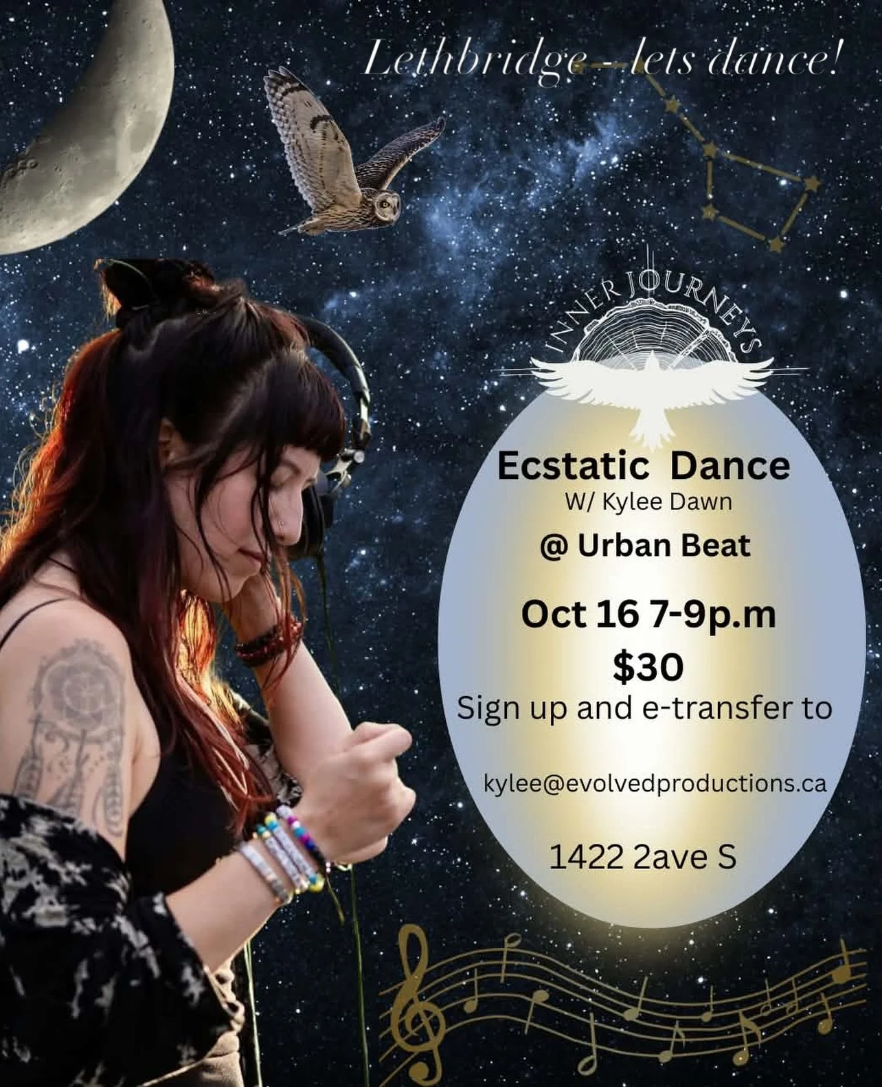 Lethbridge! I&rsquo;m coming your way and excited to host a dance at Urban Beat. There&rsquo;s only 11 spots left so if you&rsquo;re pondering it, we highly suggest pre registering to save your spot. 
It feels full circle bringing Inner Journeys back