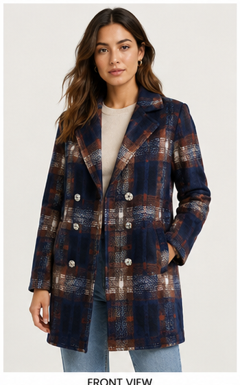 The Monarch Plaid Coat