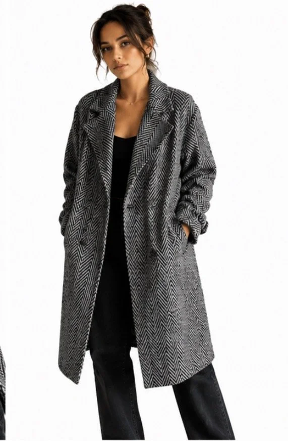 The Vanguard Herringbone Overcoat