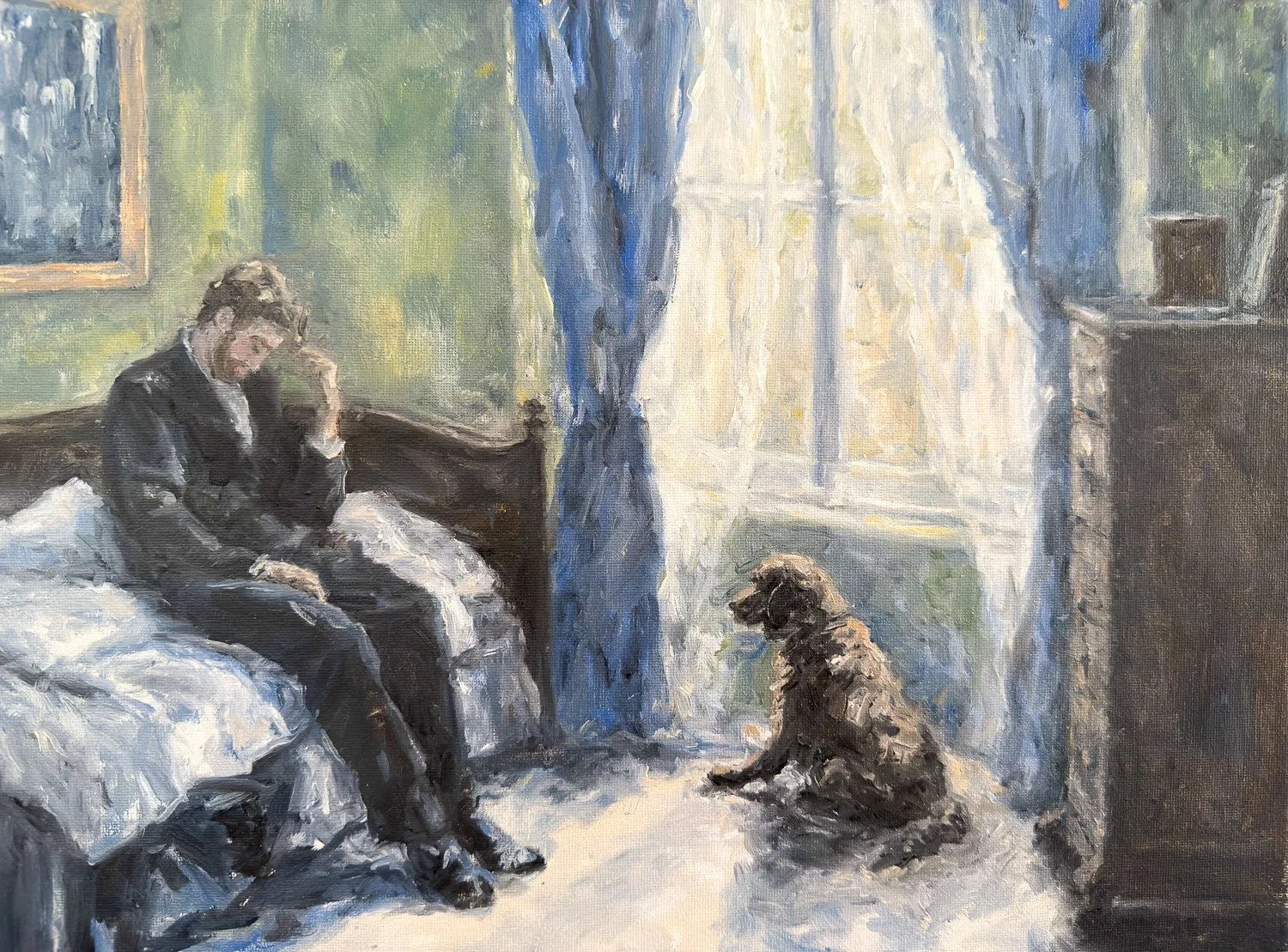 “Sharing the Darkest Hour”
(a loyal companion)
12x16
$750