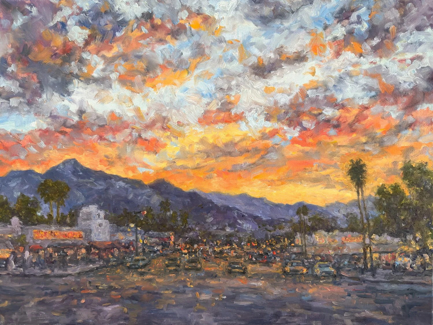 “Vintage Palm Springs, Twilight”
18X24
$850