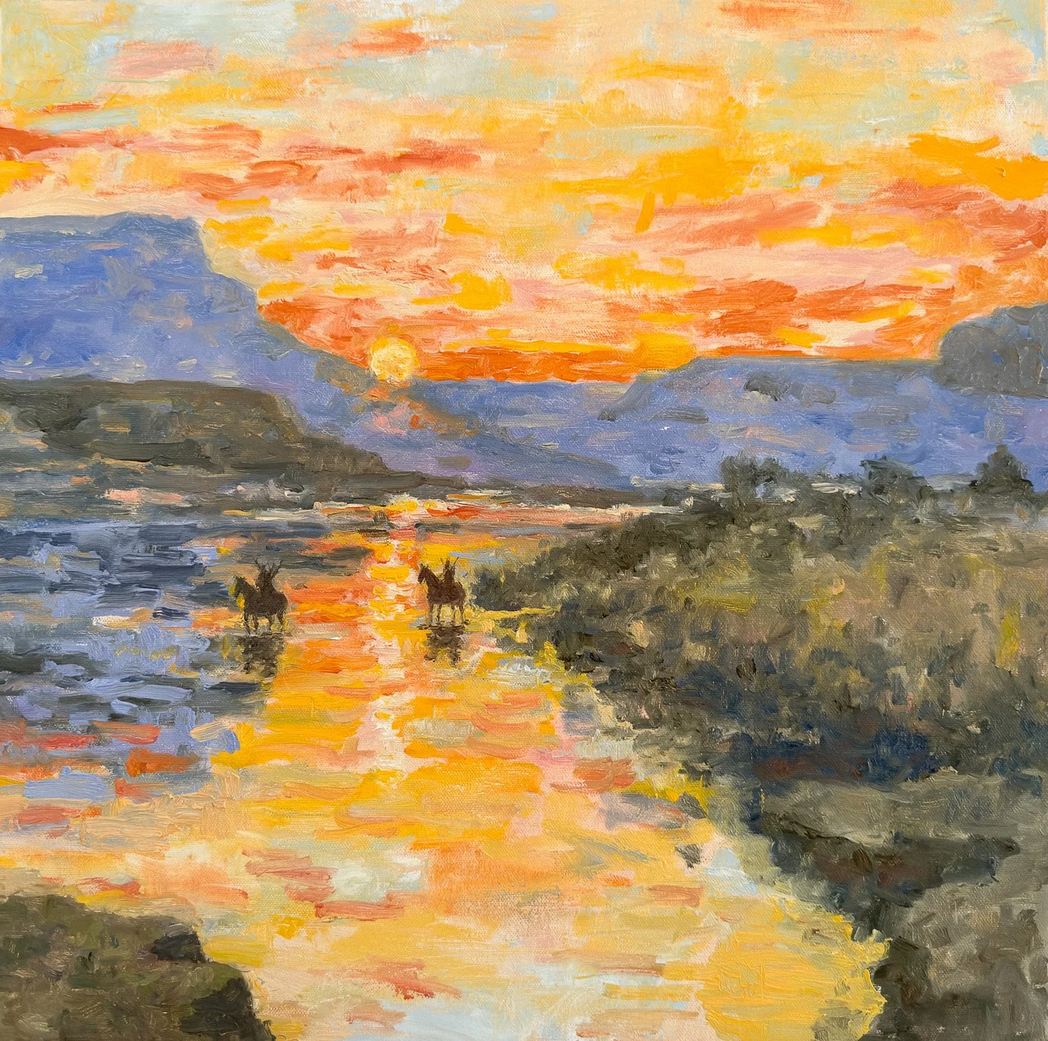 “Echoes of the Setting Sun”
20X20
$750