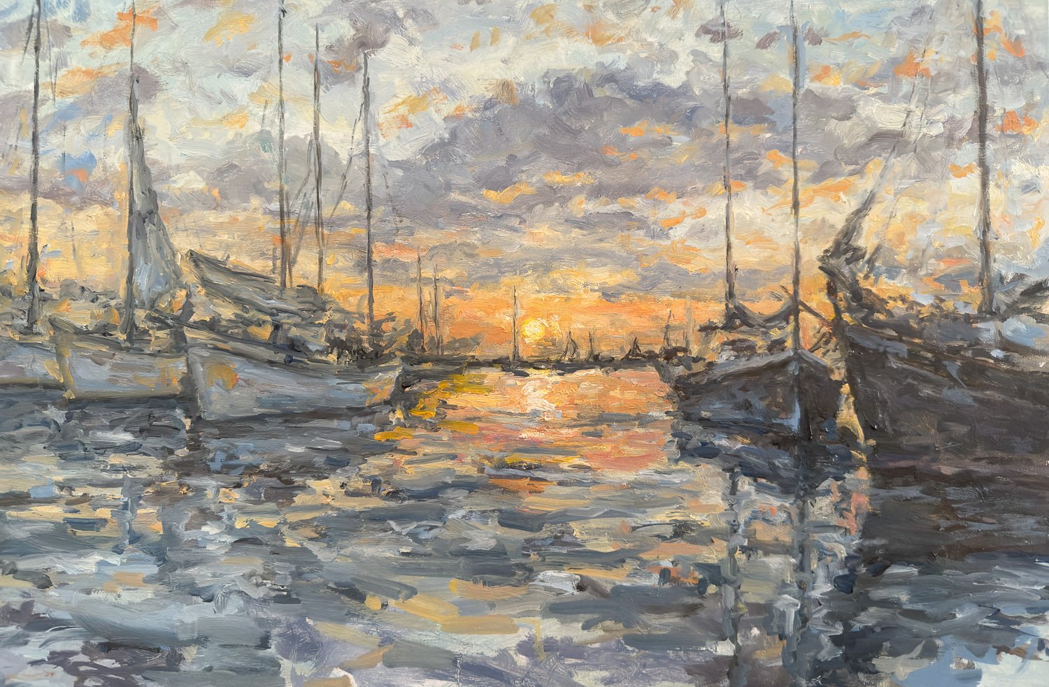 “Quiet Golden Harbor”
16x24
$900