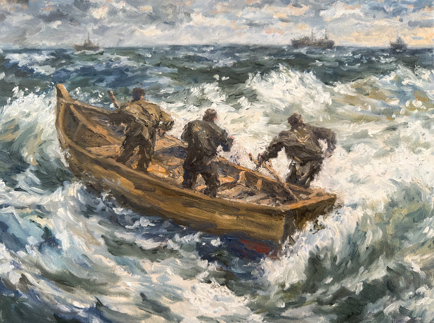 “Caught in the Shore break”
12x16
$850