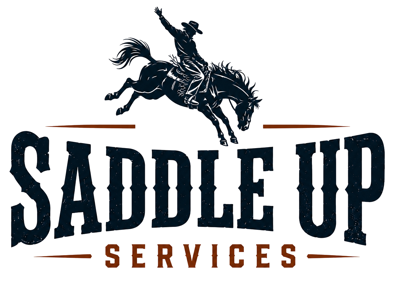The logo of the South Dakota Saddled Server, featuring a bucking horse above the words "SADDLE UP" with "SOUTH DAKOTA" underneath.