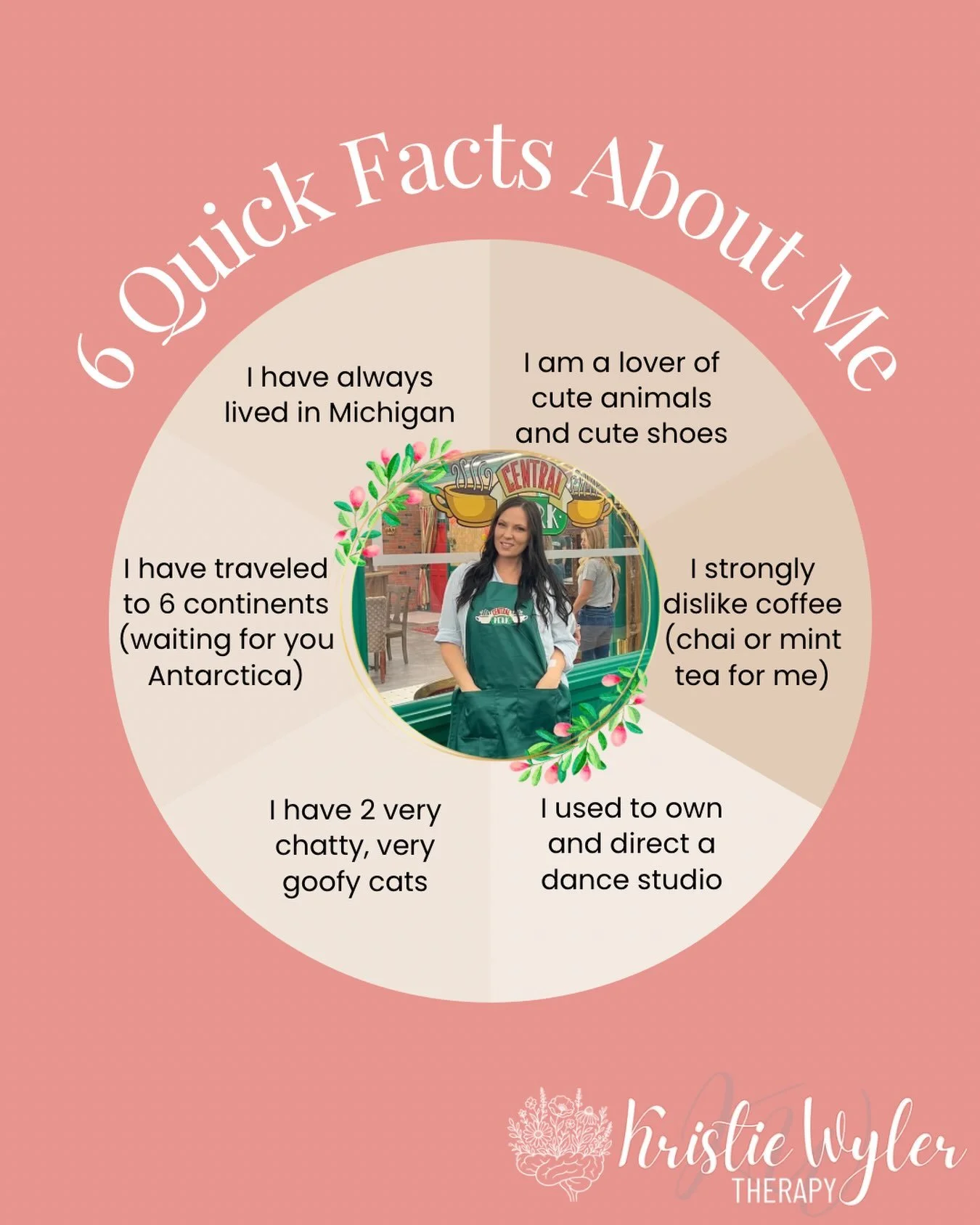 Meet your therapist! A few fun facts about the person &ldquo;behind the chair.&rdquo; #michigantherapist #mentalhealth #meetyourtherapist #eatingdisordertreatment #therapistlife