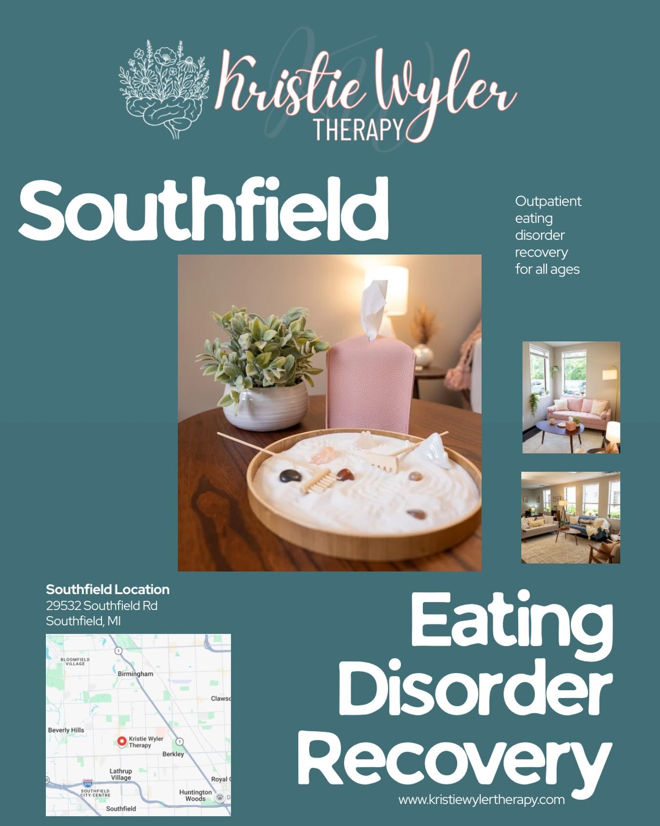 Oakland county, I&rsquo;m now offering in-person eating disorder treatment in Southfield, too! 🧡 

Whether you have just discovered an eating disorder and want guidance, need additional support for thoughts or symptoms that seem to be taking over, o