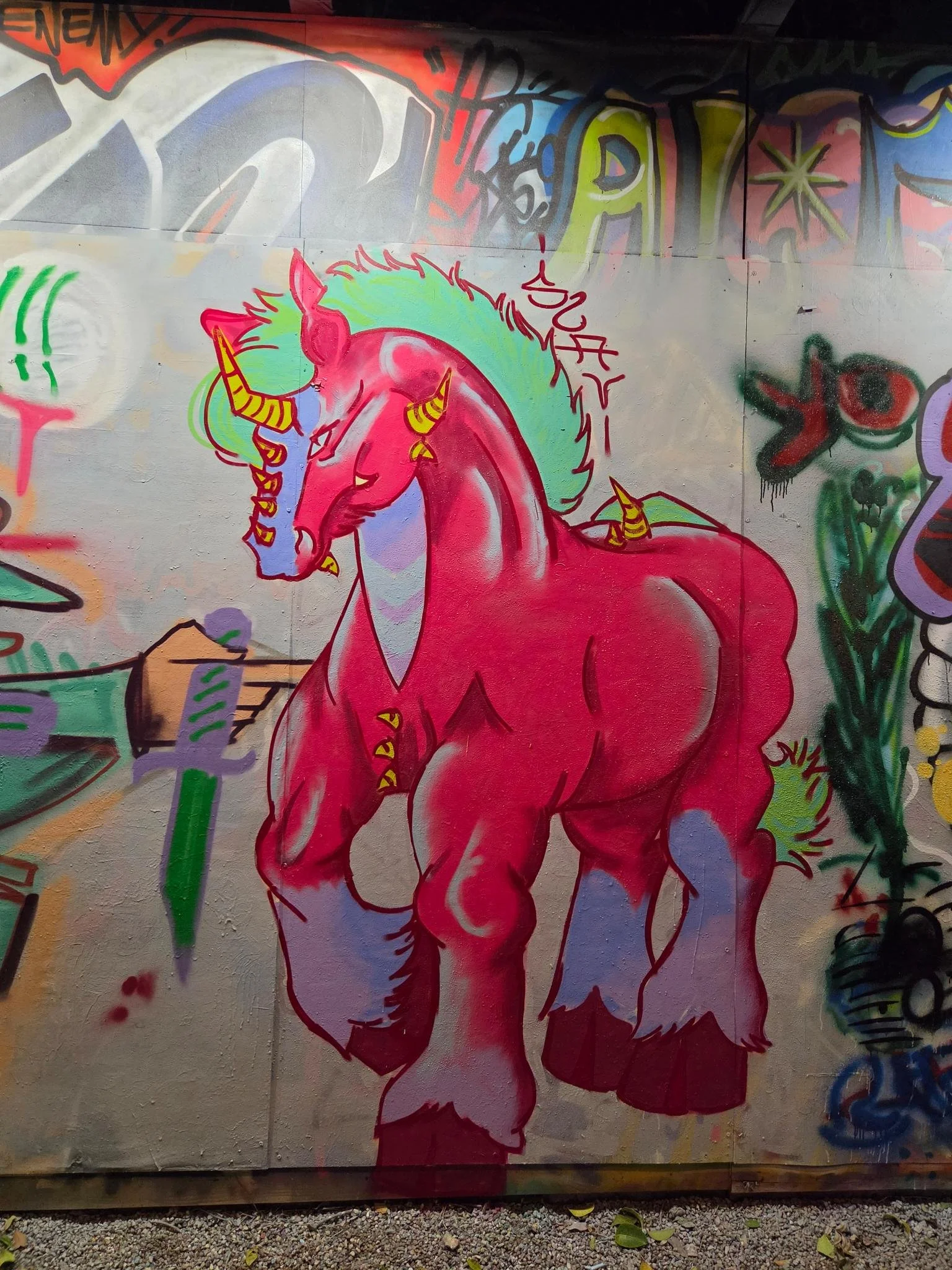 Thursday Paint Jam - Horse dragon piece