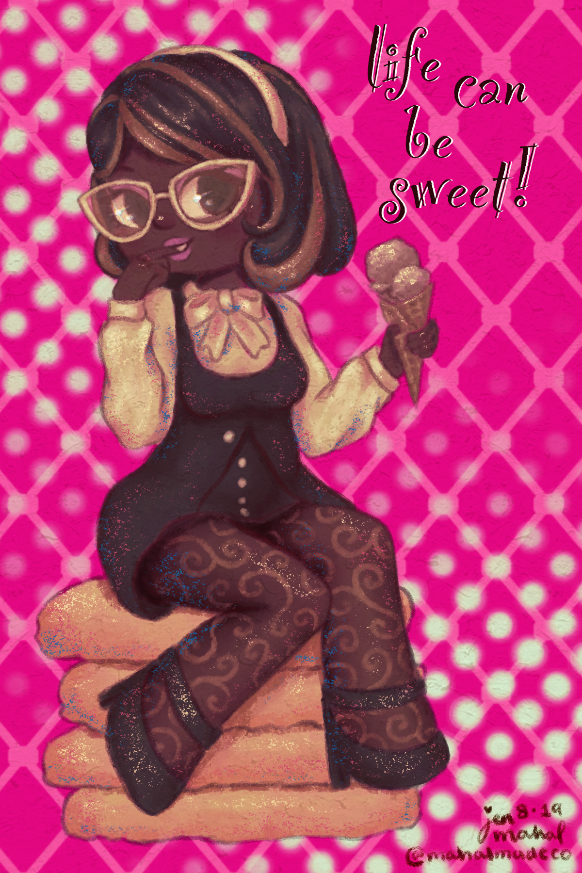 Dolly [Life Can be Sweet] Print - by Mahal Made Co.