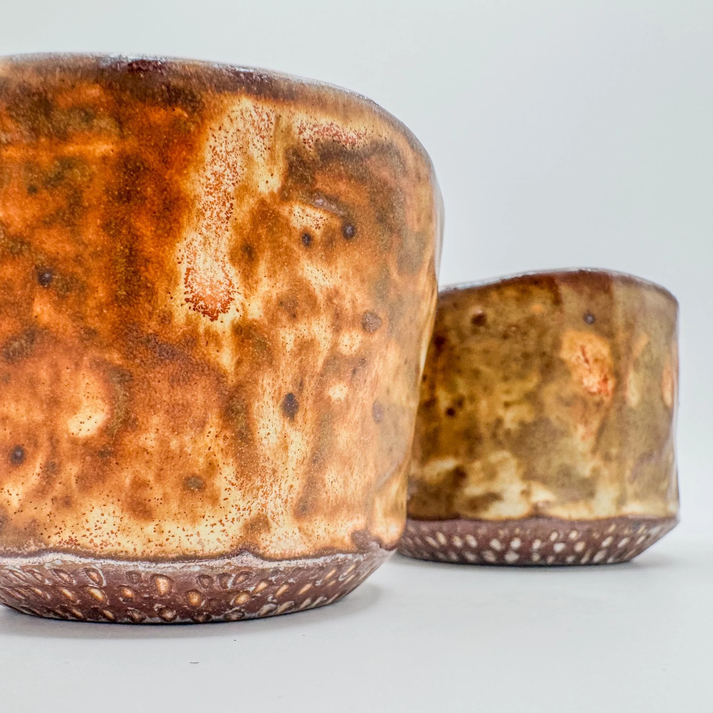Faceted espresso cups