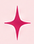 Pink star-shaped sparkle or glow