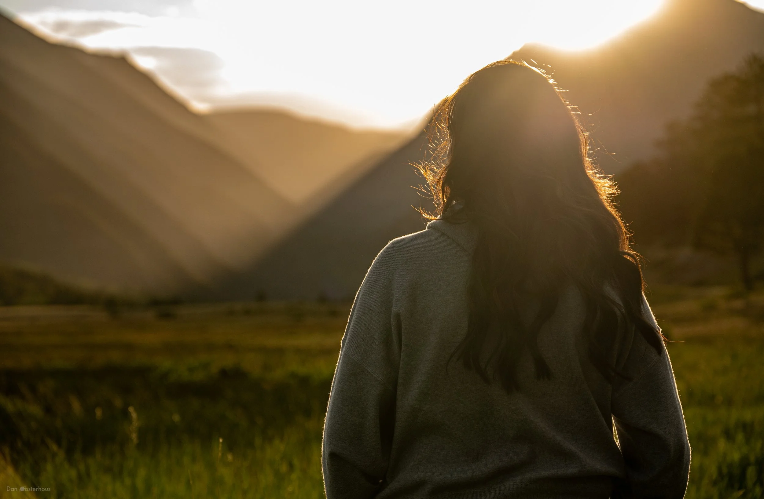 Cynda at sunset, RMNP, 16 July 2026.