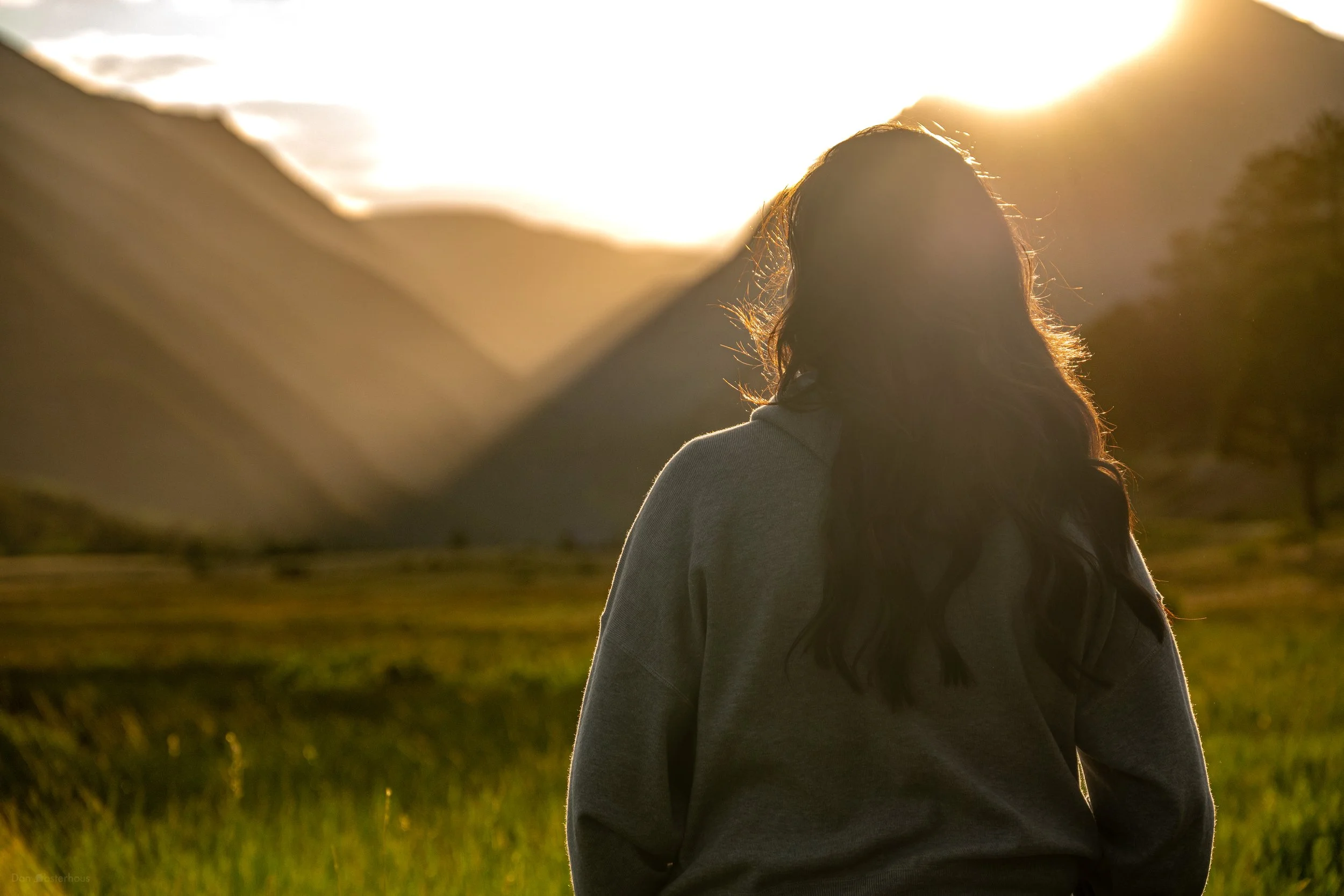 Cynda at sunset in Rocky Mountain National Park, 16 July 2026.