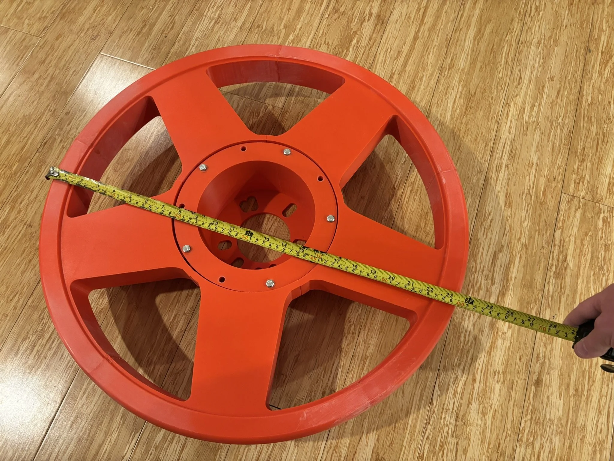 24 Inch diameter custom car wheel.