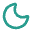 A moon shape