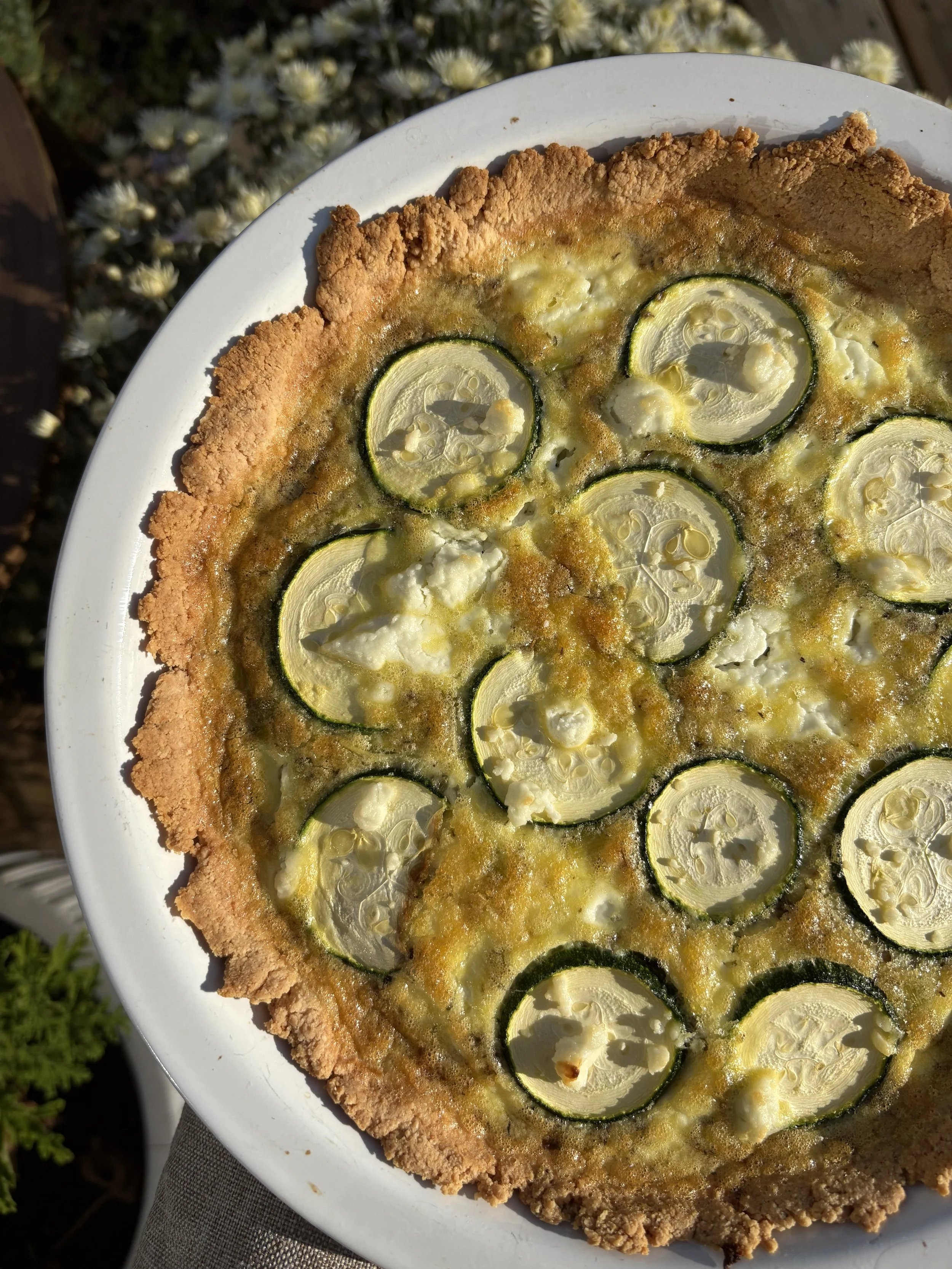 Zucchini Leek Quiche