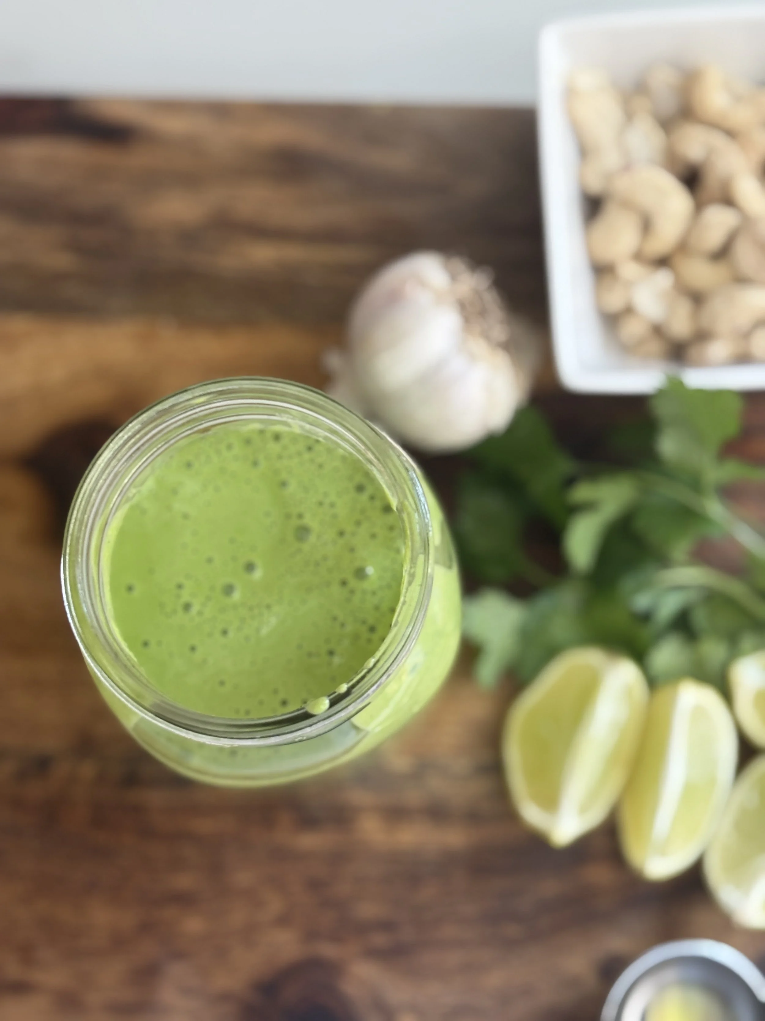 Creamy Cashew Cilantro Sauce