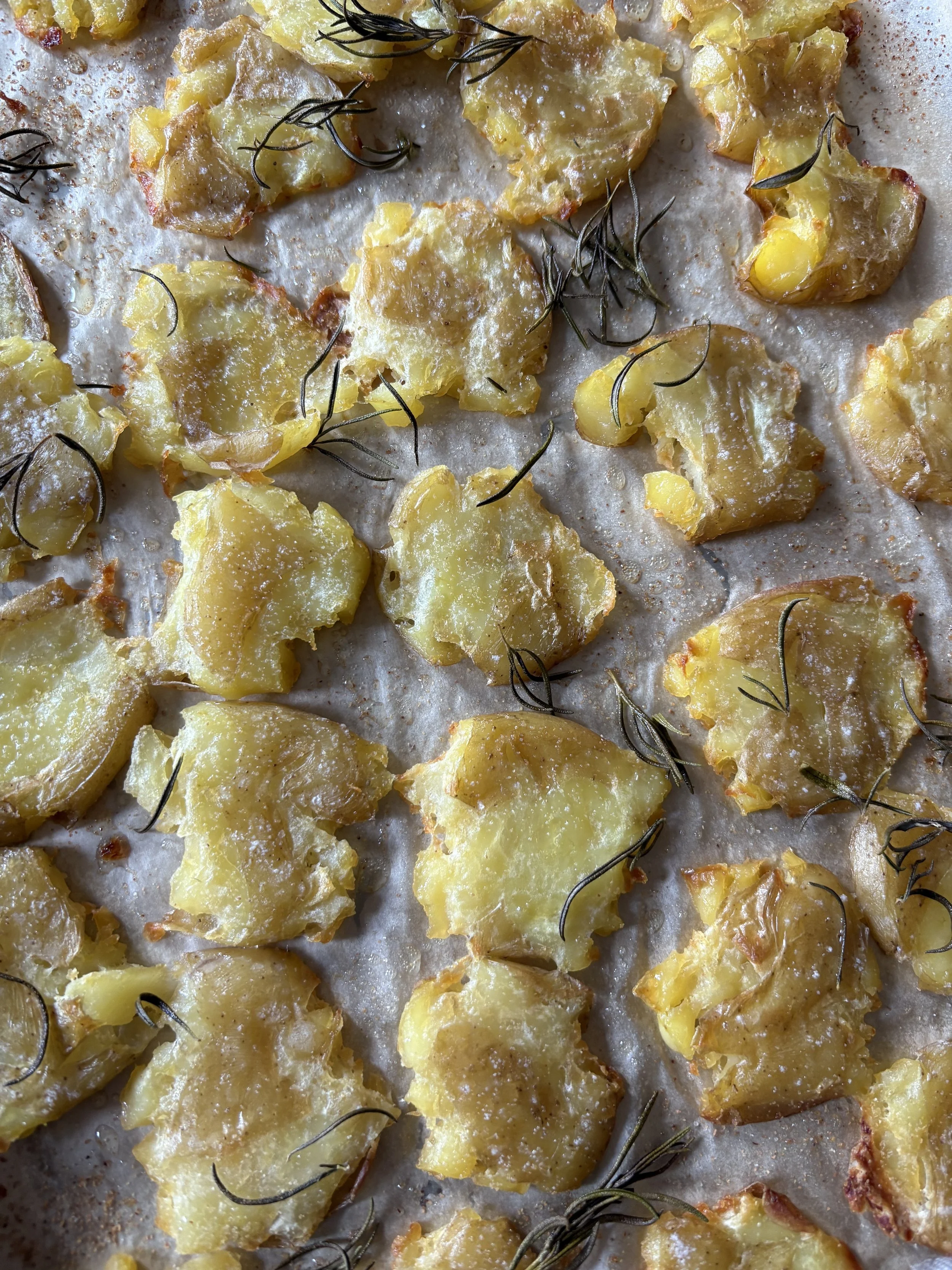 Smashed Rosemary Potatoes