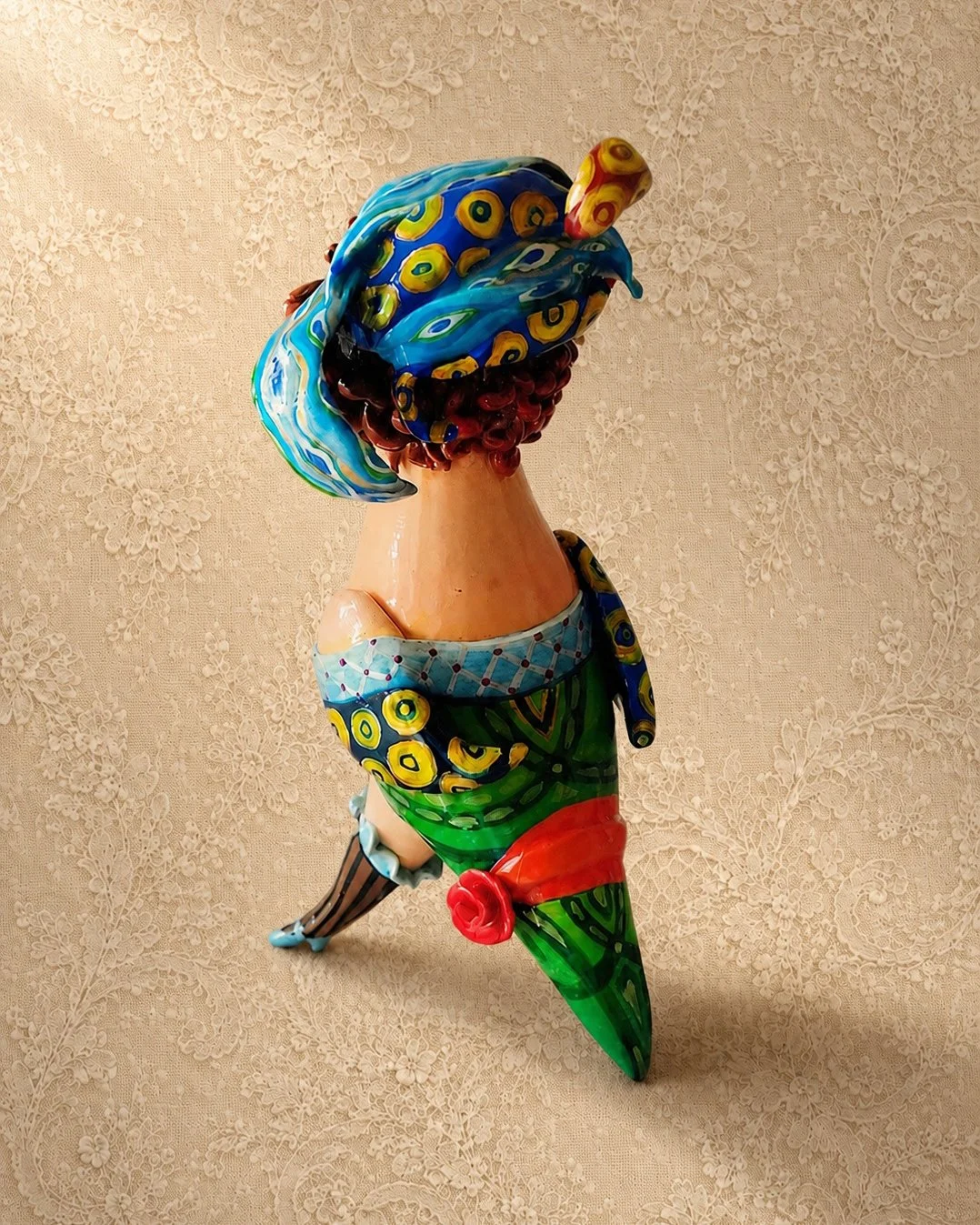 The Bird, One-of-a-kind mixed-media figurative freestanding sculpture by Natalia Chebotar, Ladies and Gentlemen Collection