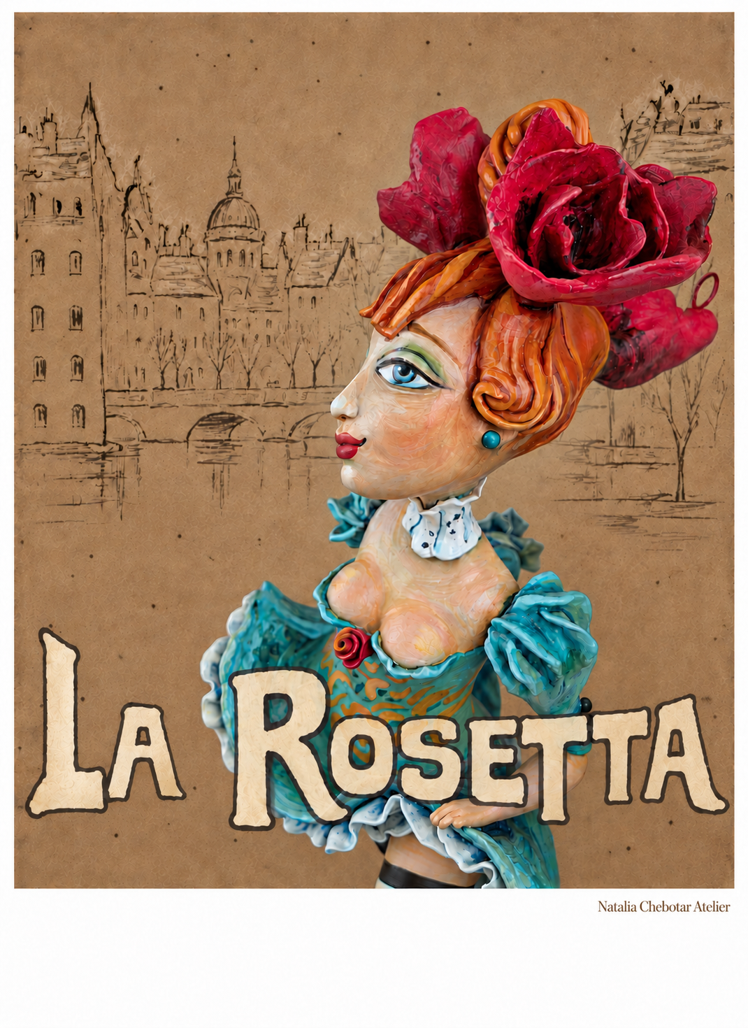 Poster "La Rosetta" by Natalia Chebotar.