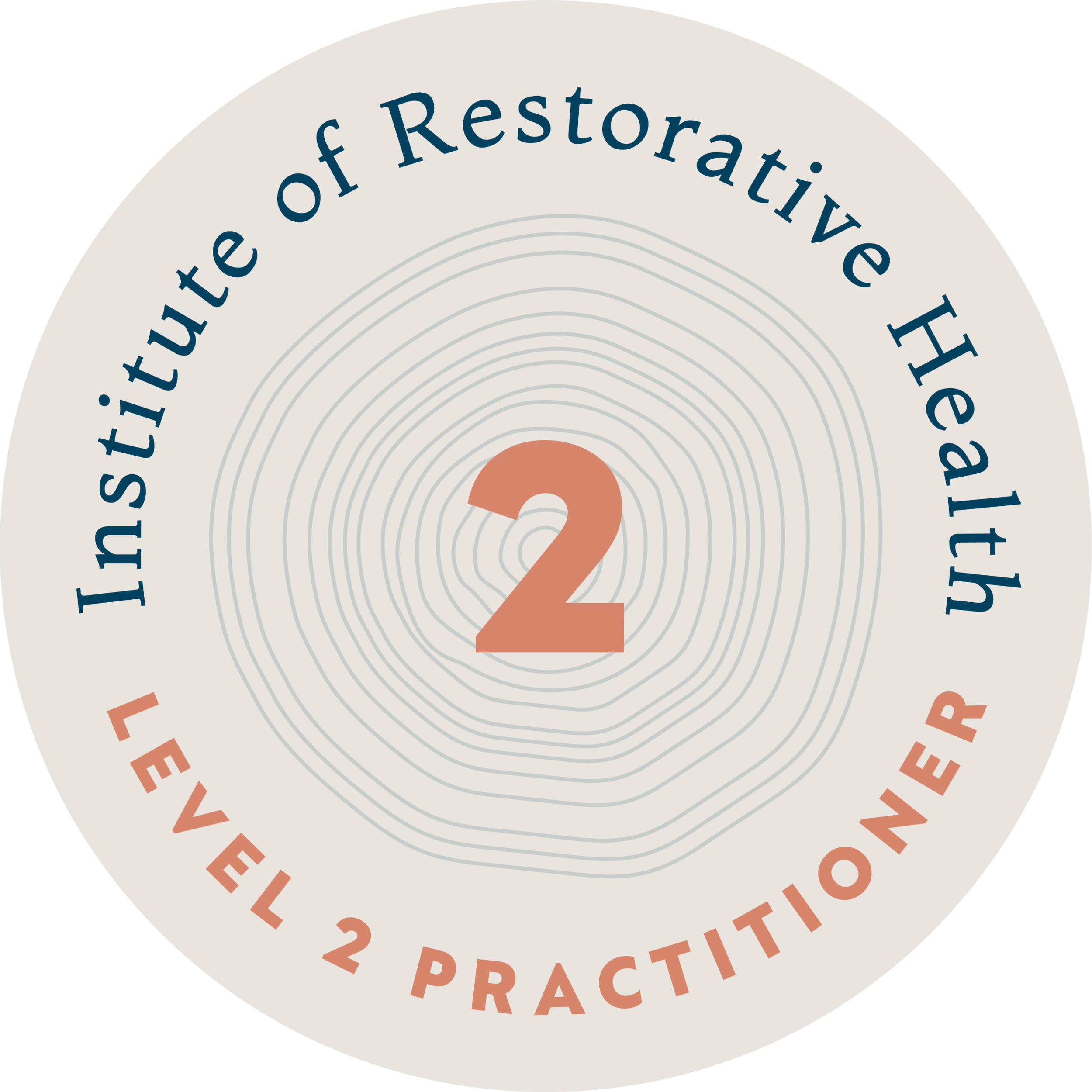 Circular design with concentric circles and the phrase 'Sustainable of Restoration' written around the top. Large number '2' in the center. Words 'EFFECTIVE' and 'PRACTICES' partially visible at the bottom.