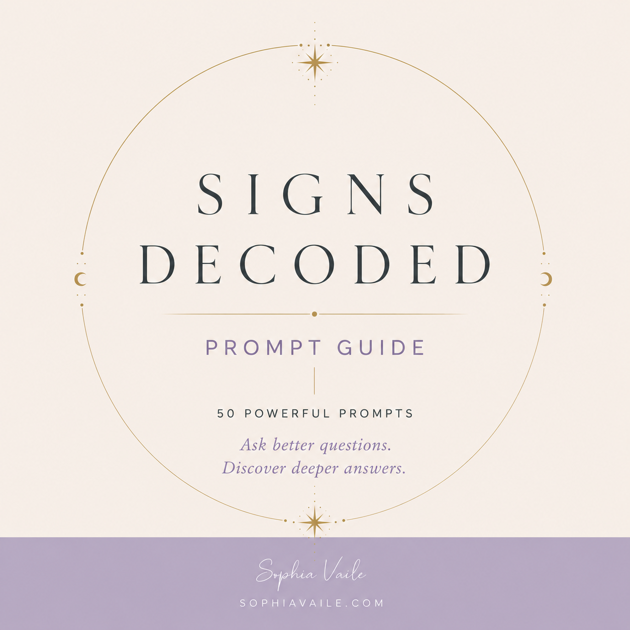 Signs Decoded Prompt Guide: 50 Powerful Prompts to Explore Your Dreams, Signs & Intuition