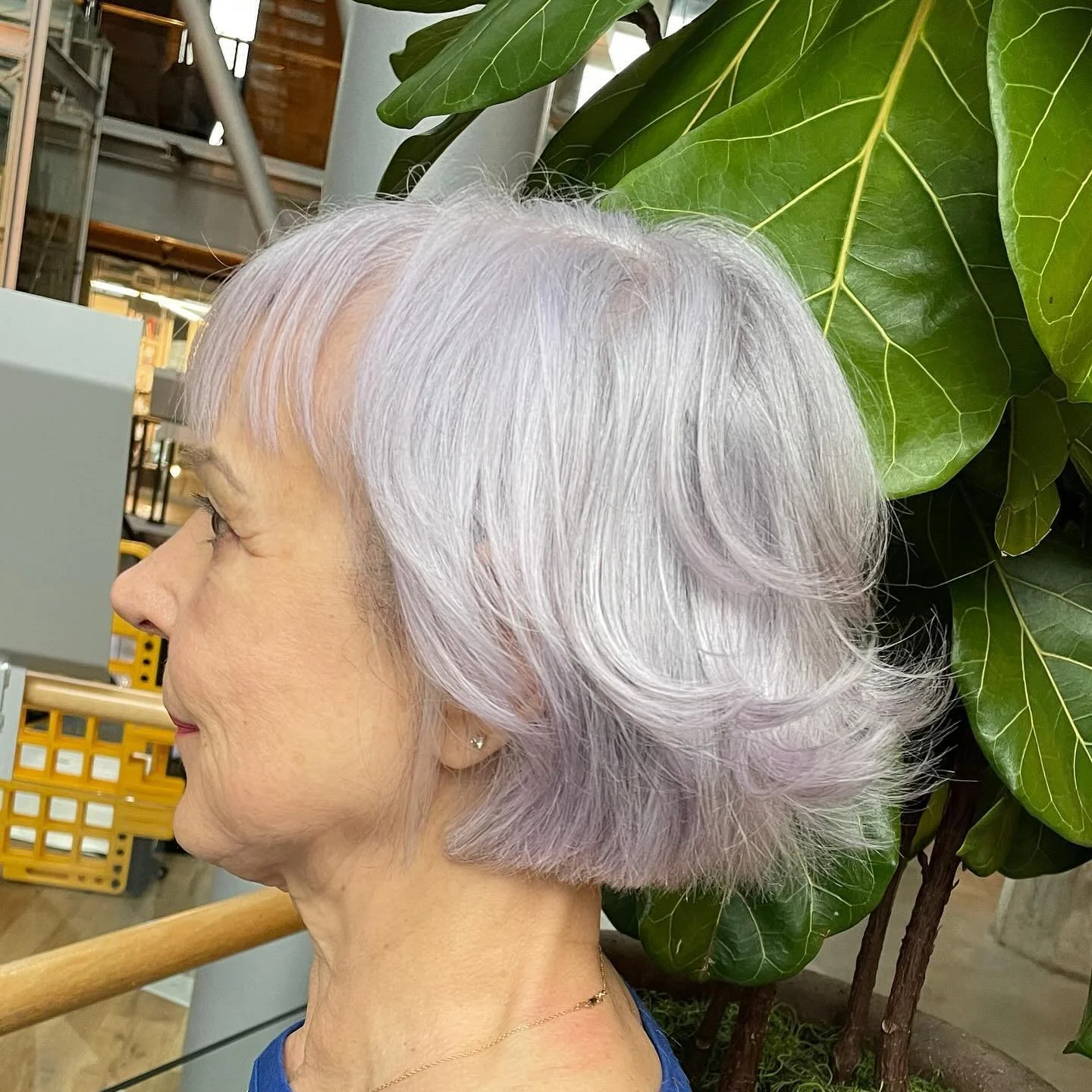 She said I want, &ldquo;I ain&rsquo;t no grandma kind of hair day.&rdquo; Make my hair purple. #purplehair #pixiecut #bendicionsalon #bellevue #seattle #hairsalon #hair #stylist