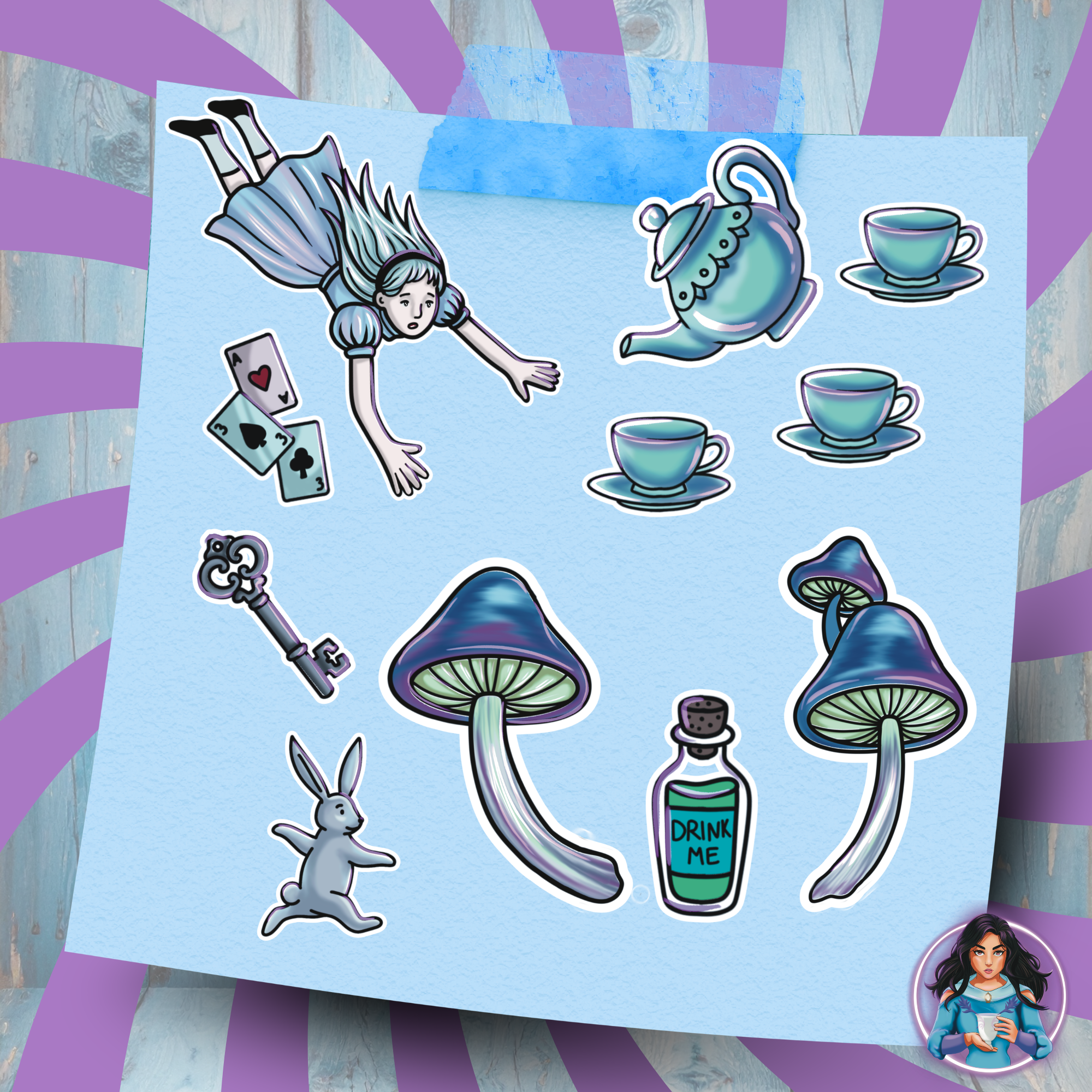 Down the rabbit hole Sticker Bundle