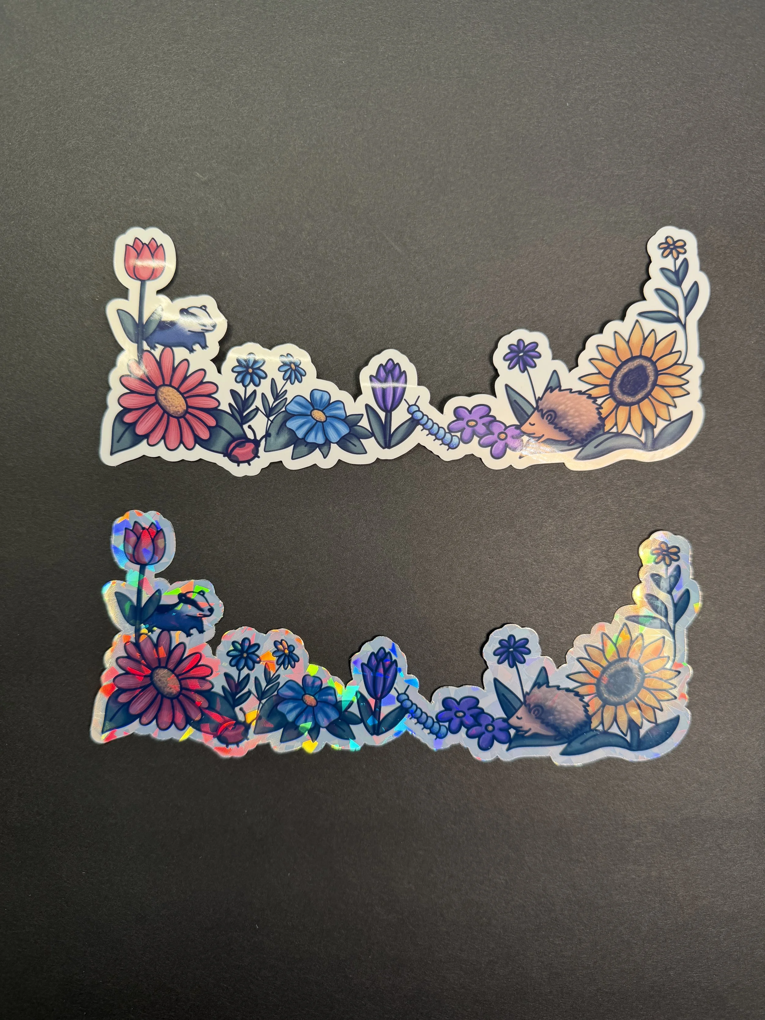 Gaia Floral Frame Vinyl Sticker