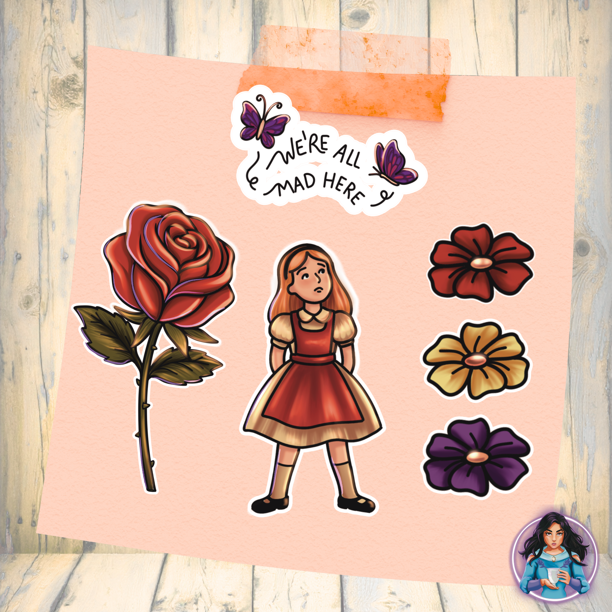 In the garden Vinyl Sticker bundle