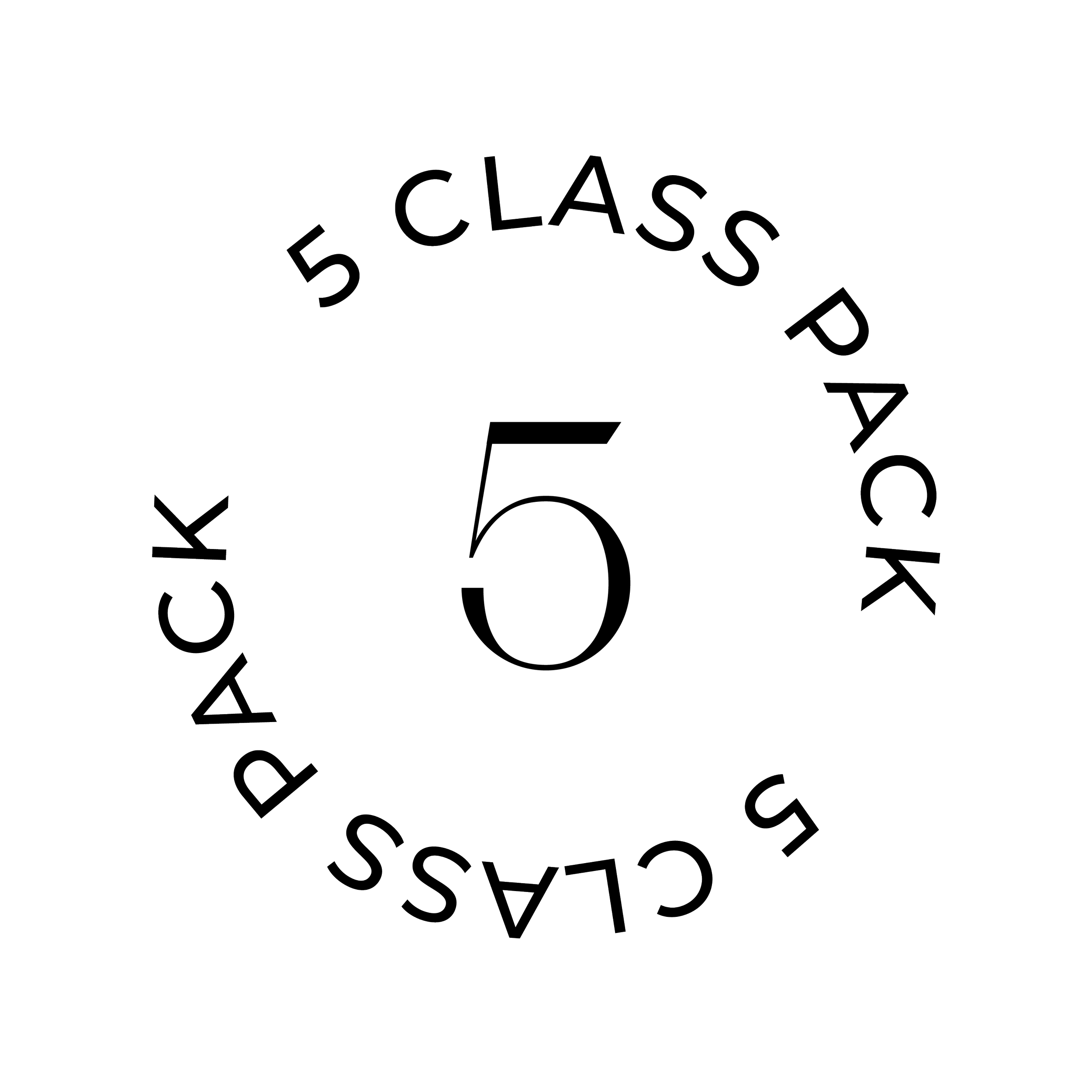 Close-up view of a round sign with the words "5 CLASS, P" and the number "50," suggesting it is part of a race or competition marker.